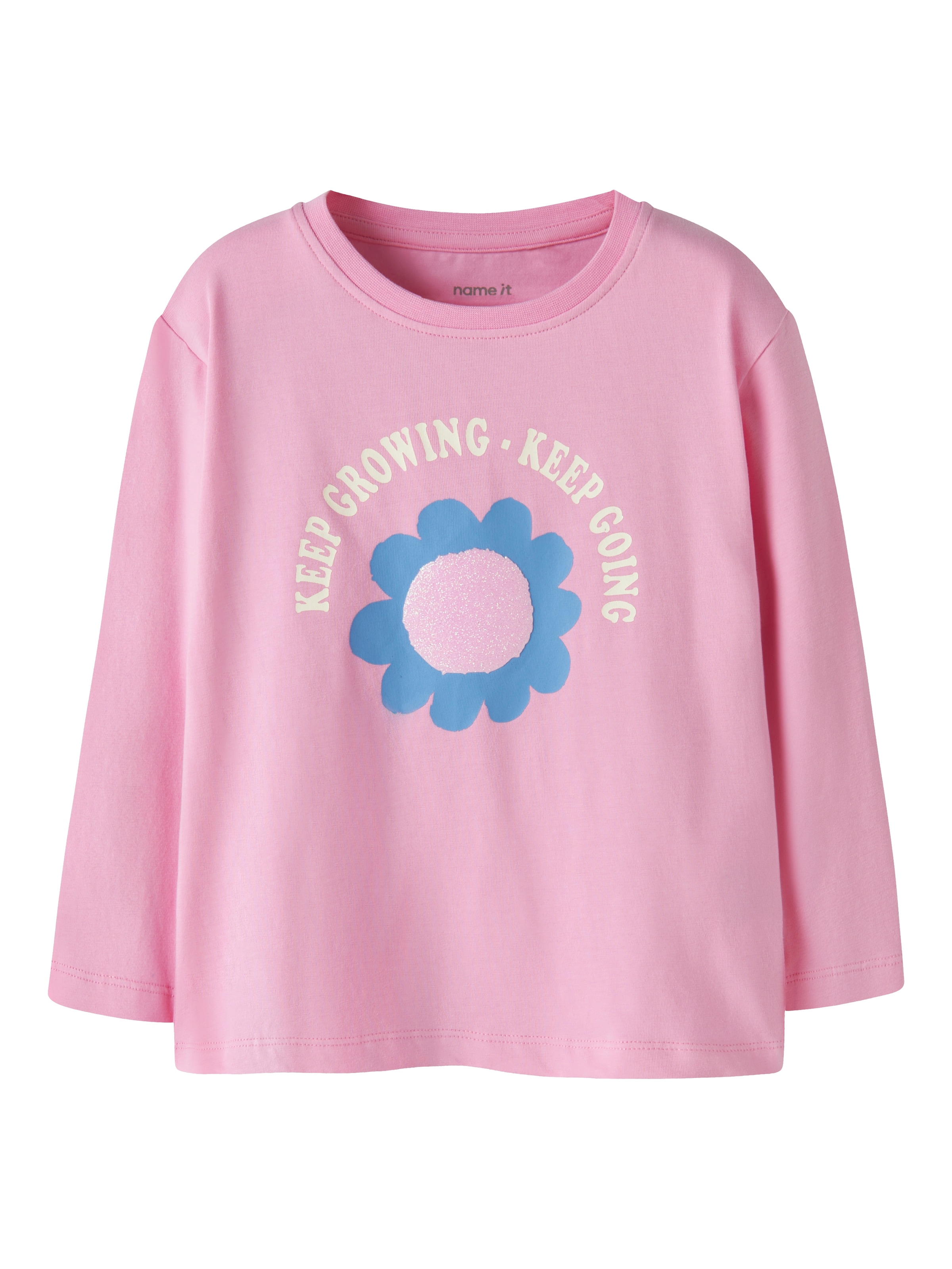 Image of Name It Langarmshirt "NMFLINDALI LS NREG TOP BOX" Baumwollmischung, regular fit