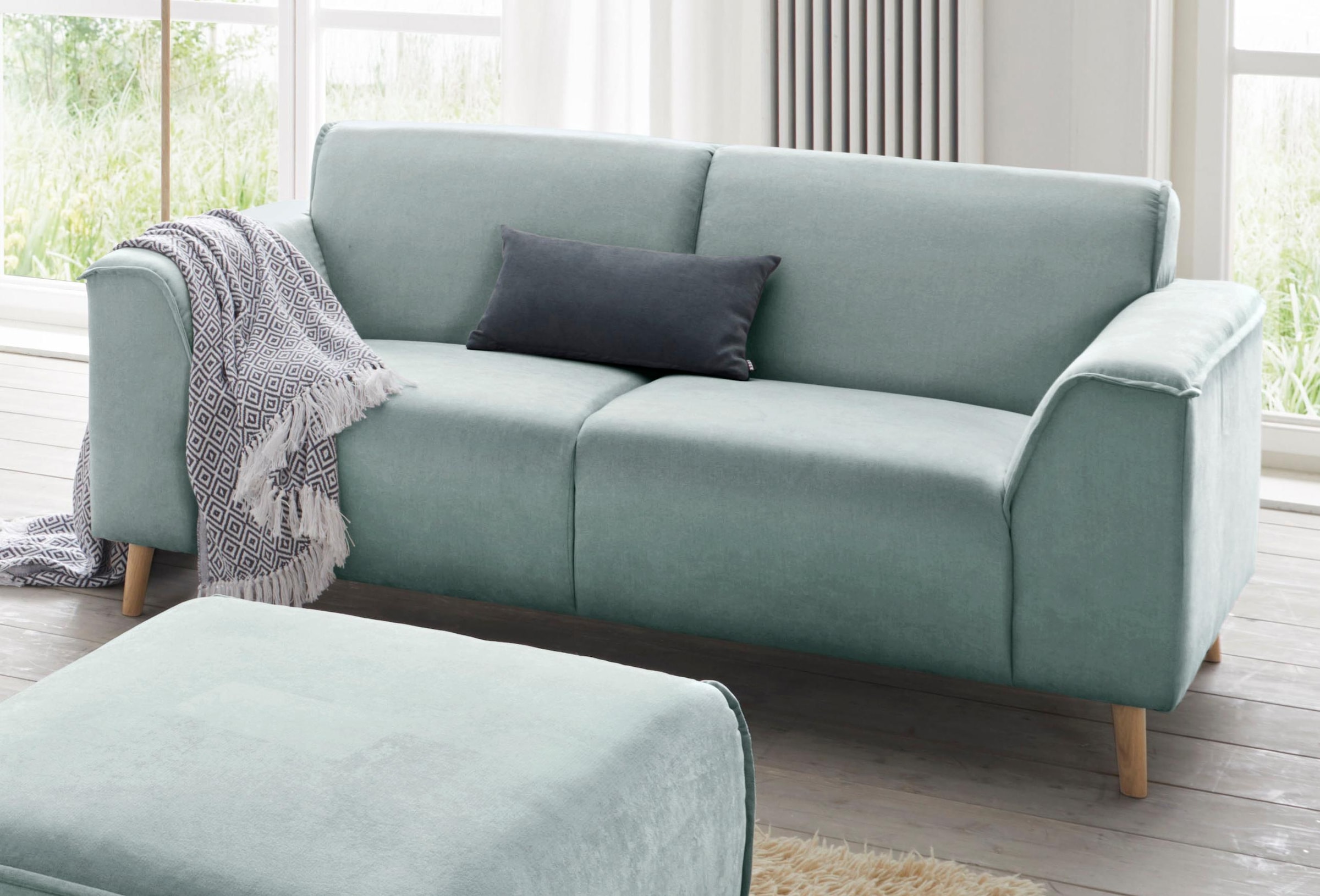 Image of Home affaire 2-Sitzer "Janek Scandic Design, elegant und zeitlos" mit Federkern und Keder in scandinavischem Design