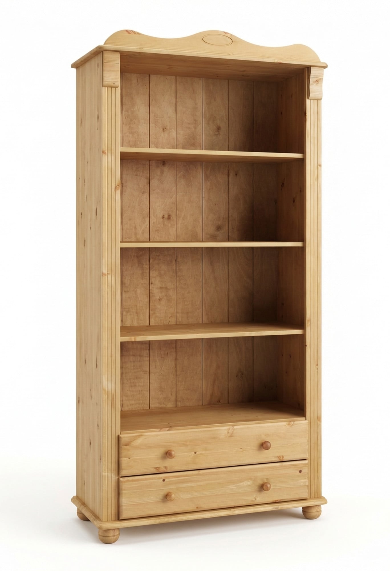 GOODproduct Bücherregal »Adele, Standregal, Regal« B/T/H:,  aus massiver Kiefer, Breite 92 cm, mit 2 Schubladen, FSC®