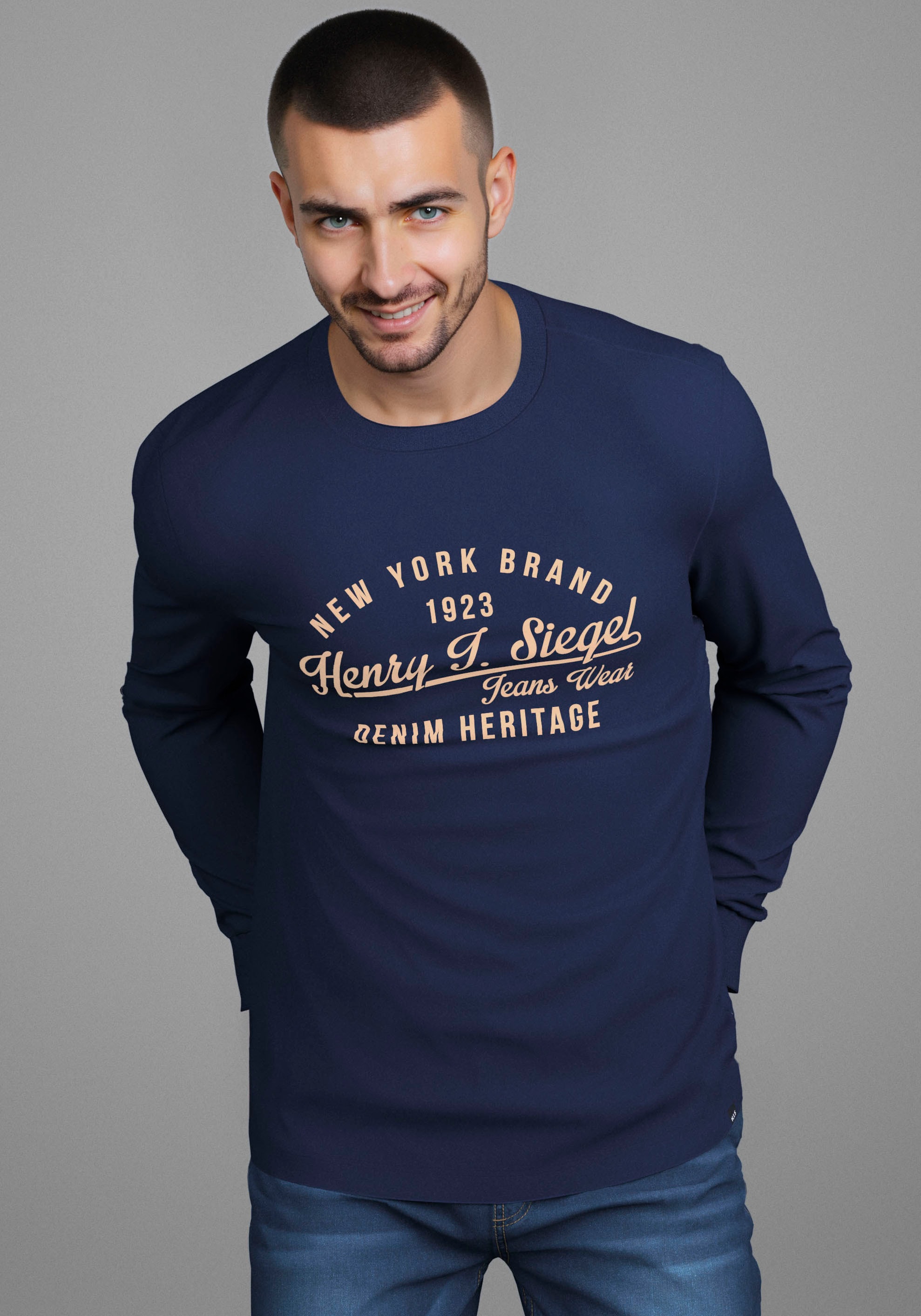 H.I.S Shirt à col rond »Neue Kollektion!« mit Print