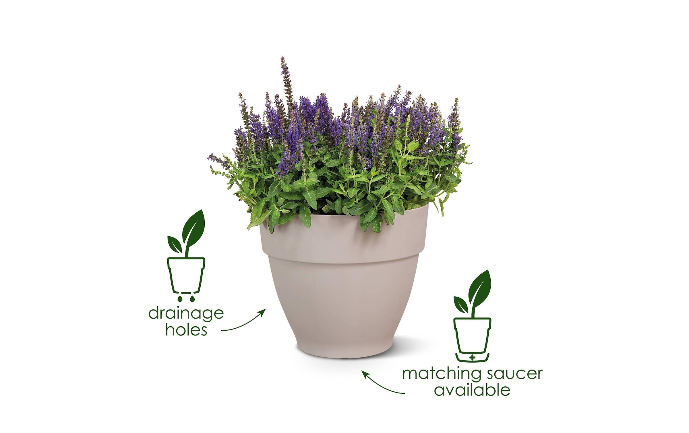 Elho Blumentopf »Vibia Campana Rund 35 cm«