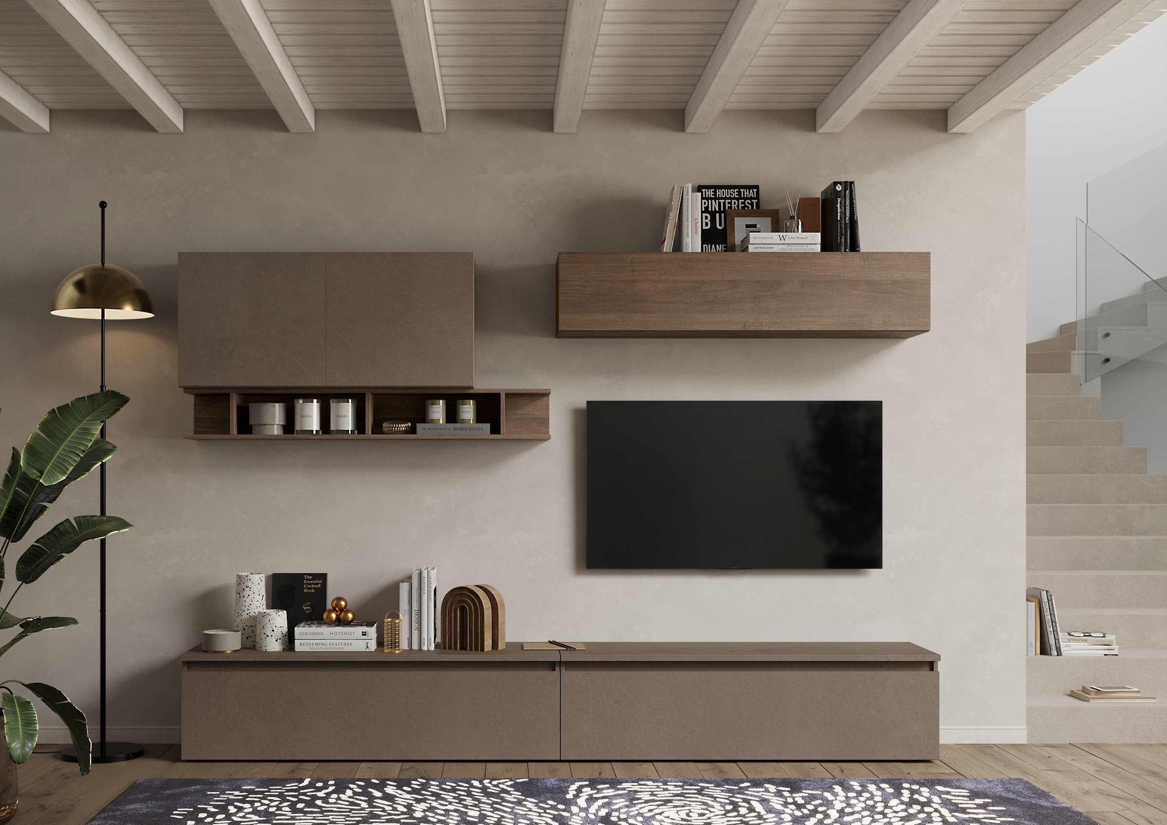 Image of Home affaire Wohnwand "Infinity, 6tlg. Breite 276 cm, Höhe variabel, Schrankwand, Anbauwand"
