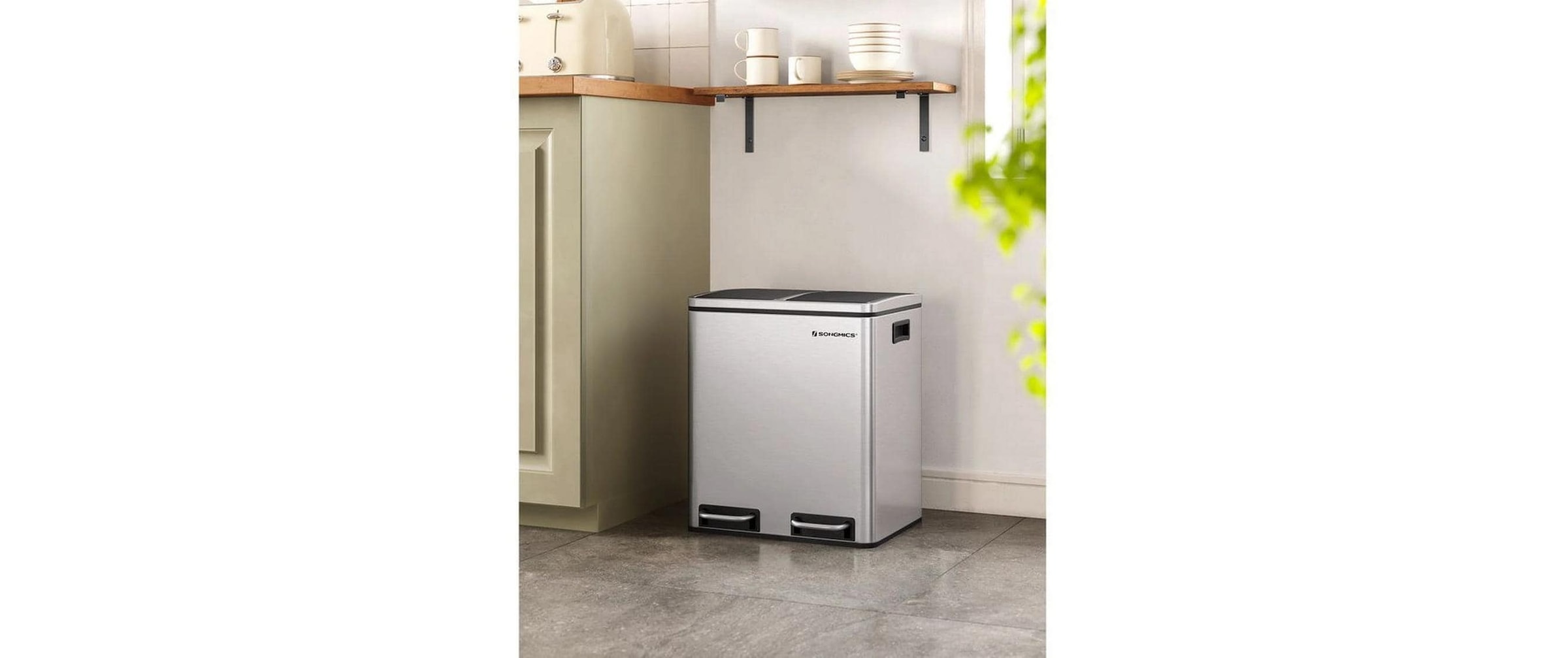 SONGMICS Mülleimer »30 l«, 2 Behälter