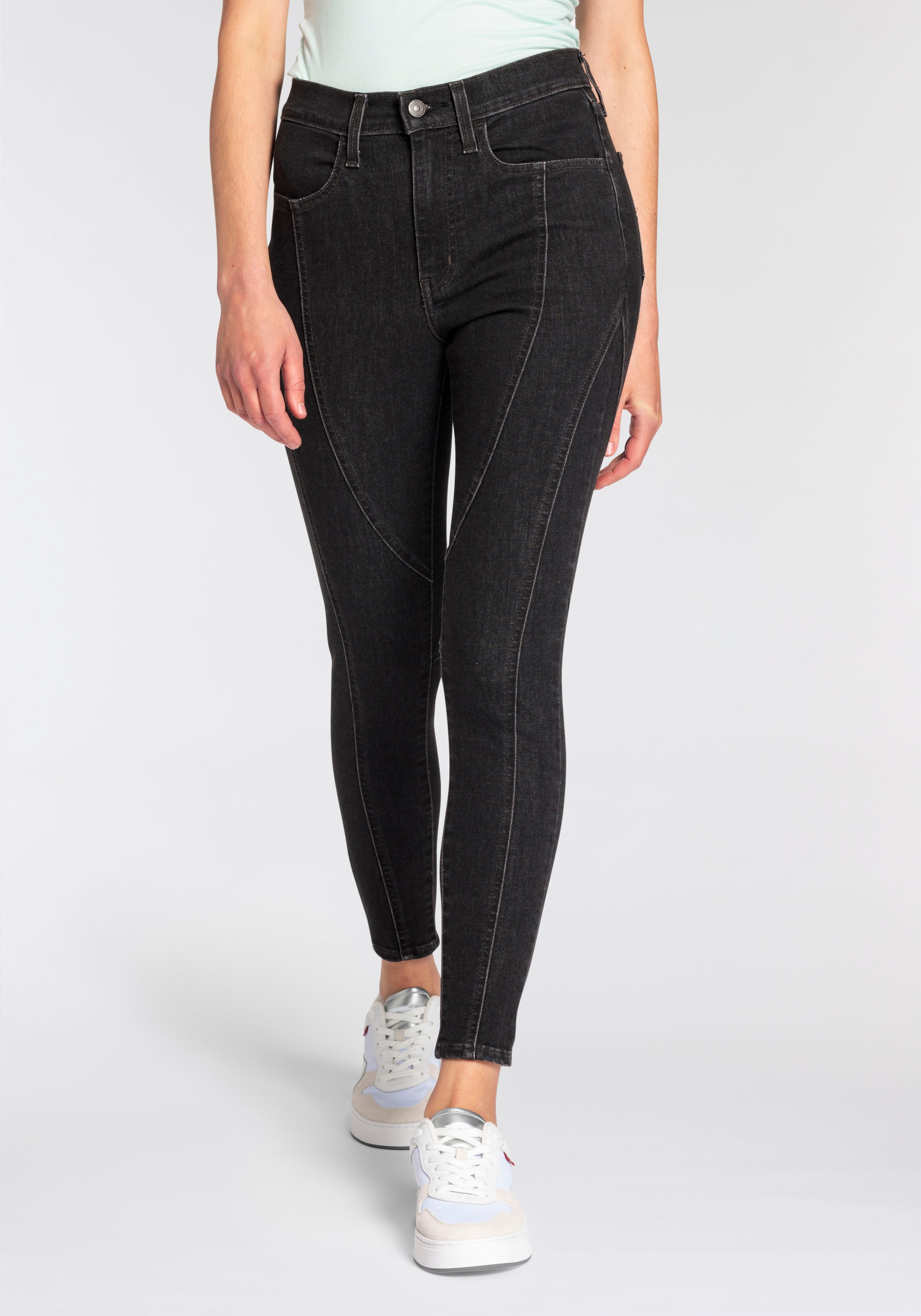 Levi's® Skinny-fit-Jeans »720 ZIP FRONT«, Biker- Look