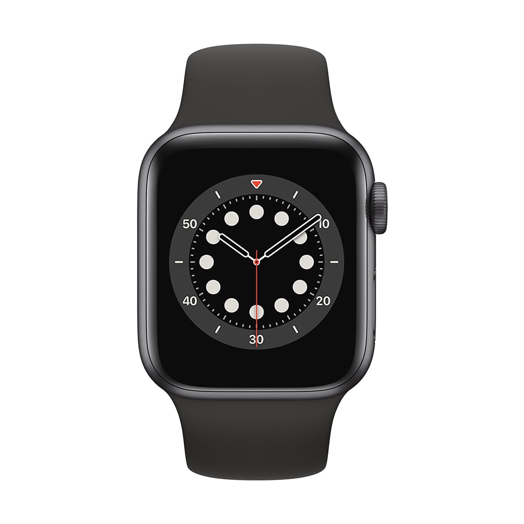 Apple Smartwatch »Serie 6, GPS, 40 mm Aluminium-Gehäuse mit Sportarmband«, (Watch OS MG133FD/A)