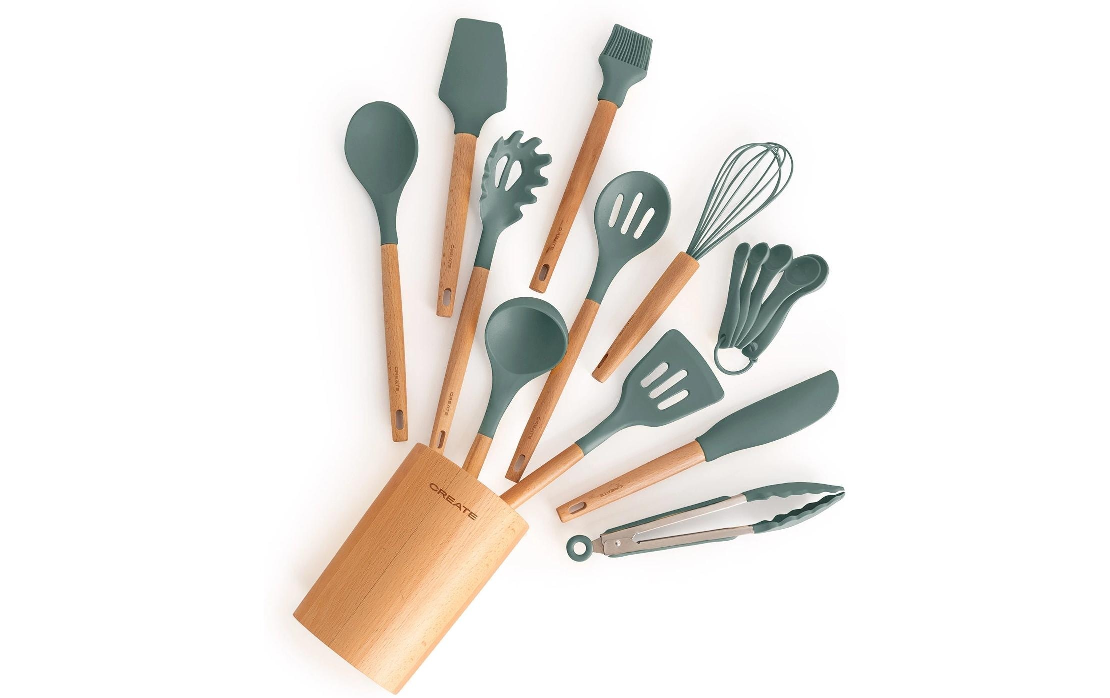   Kochbesteck-Set »Create Küchenutensilien Set« Küchenutensilien aus Silikon und Holz