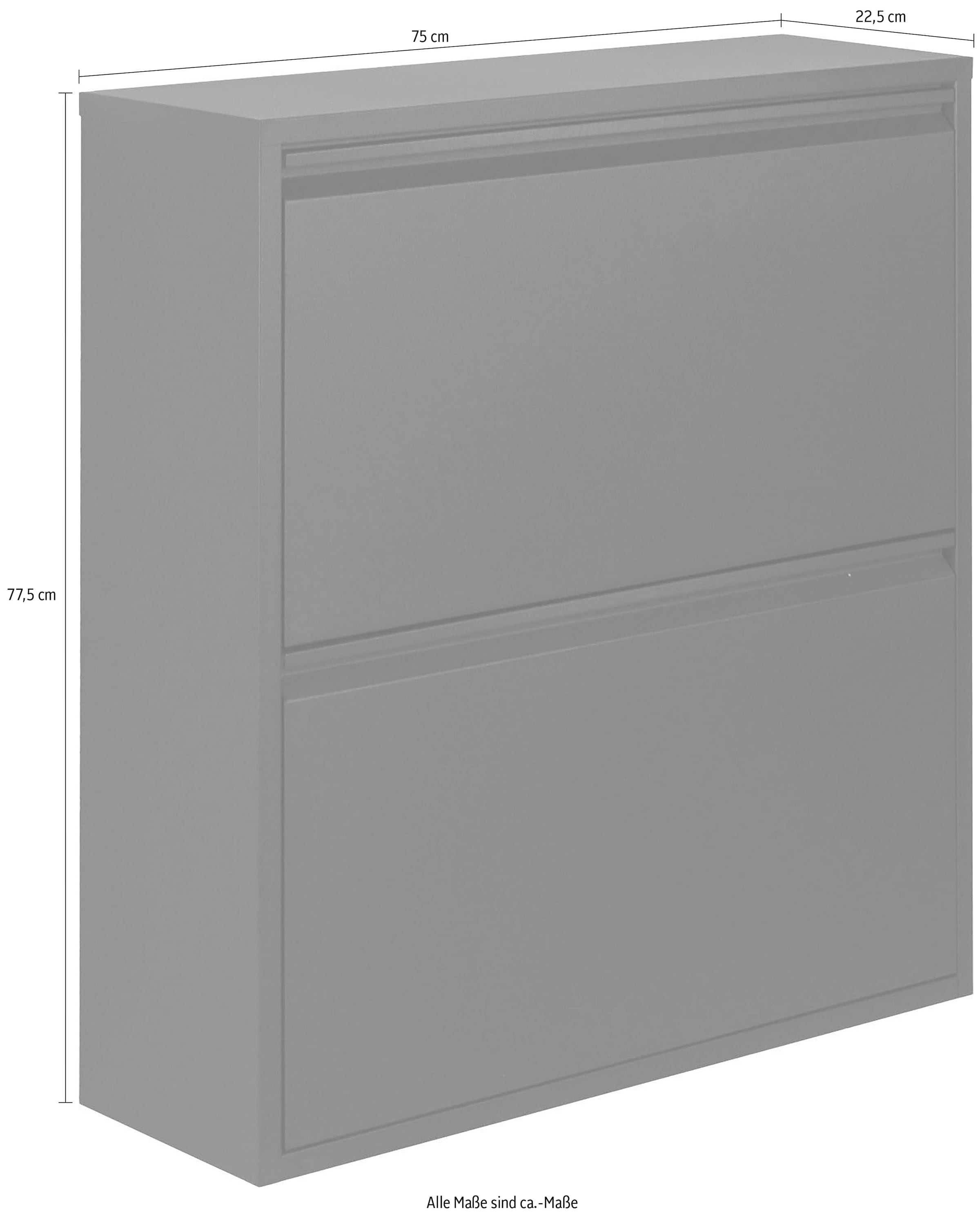 Spinder Design Armoire à chaussures »Billi« Métal, largeur 75 cm