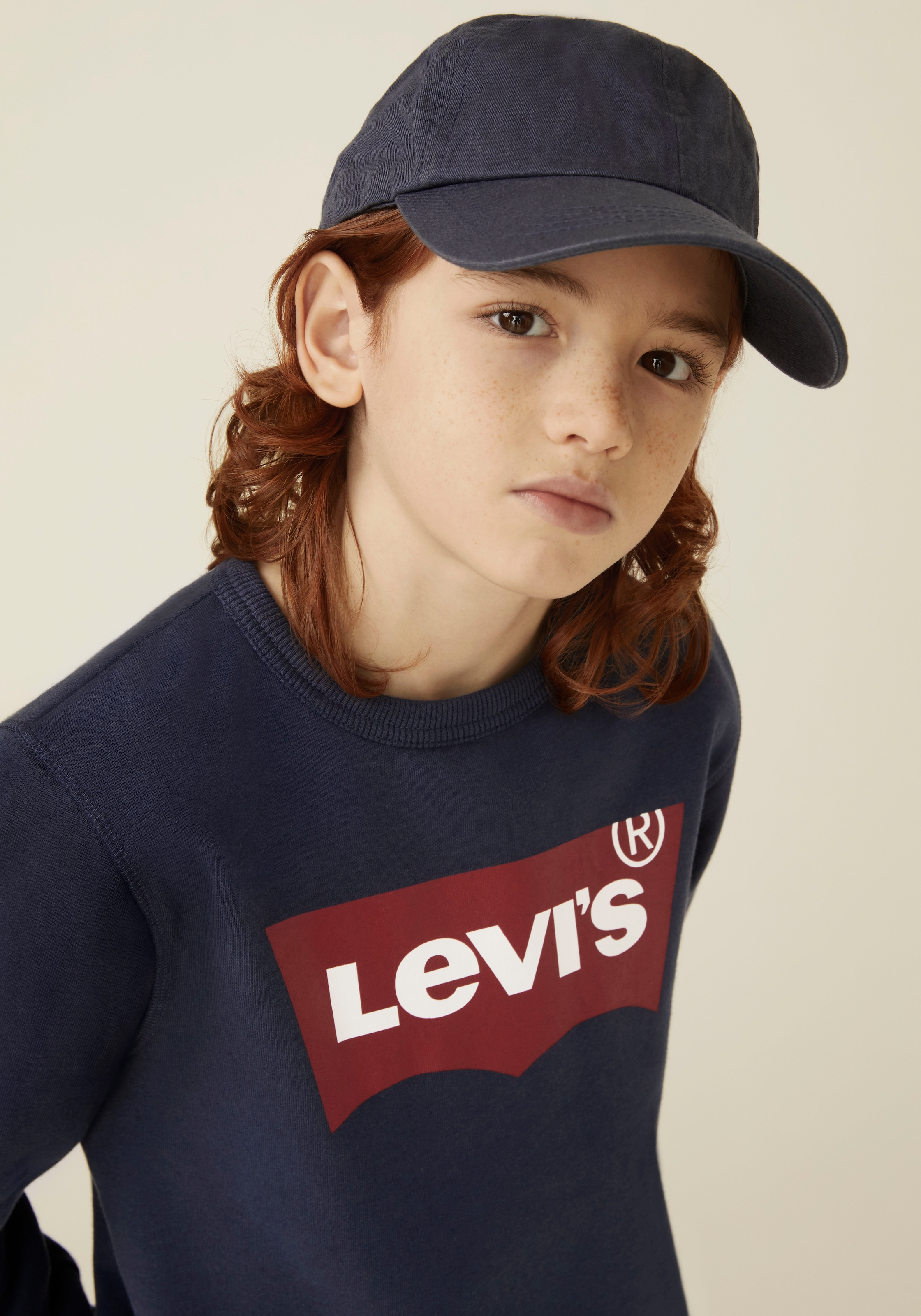 Levi's® Kids Sweatshirt »LVB LVB FRENCH TERRY BATWING«, mit grossem Logo