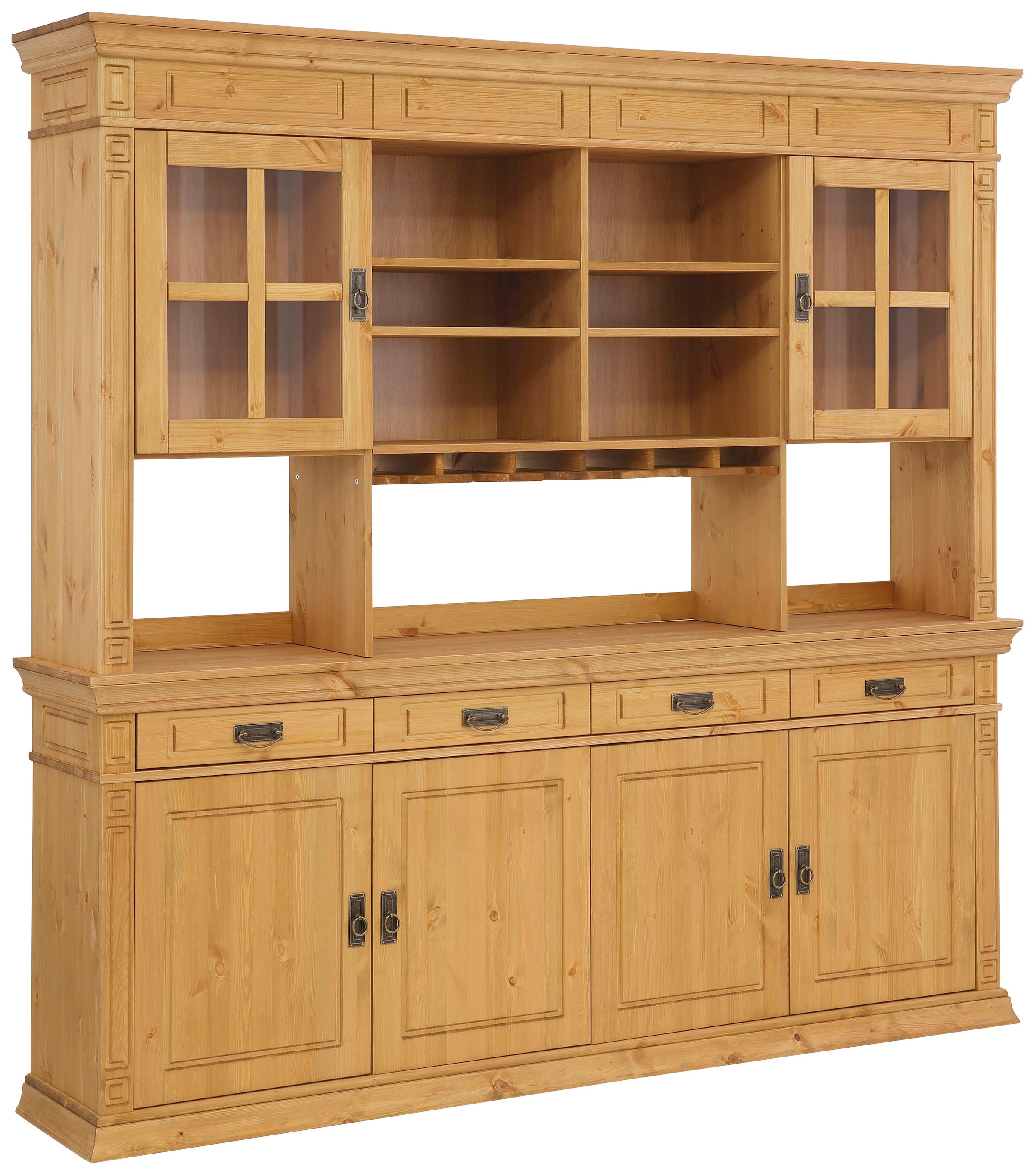 Sideboard Kommode im klassischen Landhausstil, Breite 202 cm