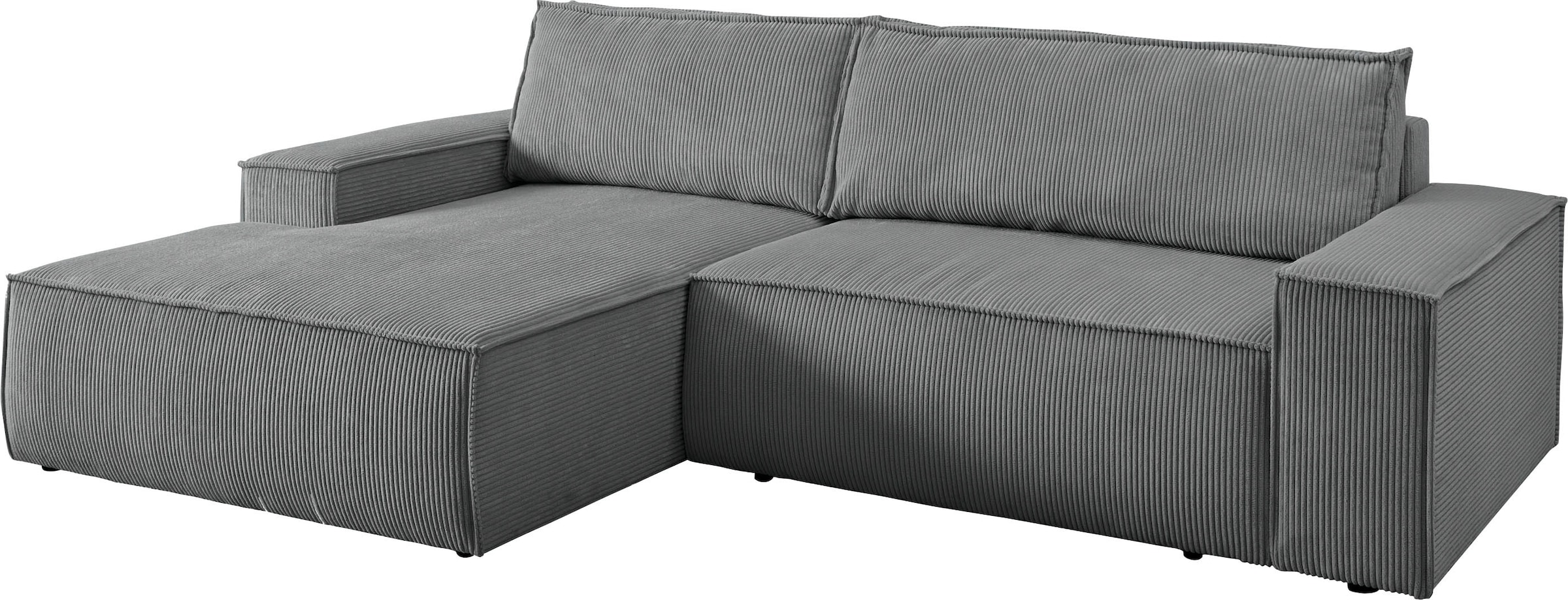 Ecksofa SHERWOOD Schlafsofa, mit Bettkasten, Cord-Bezug