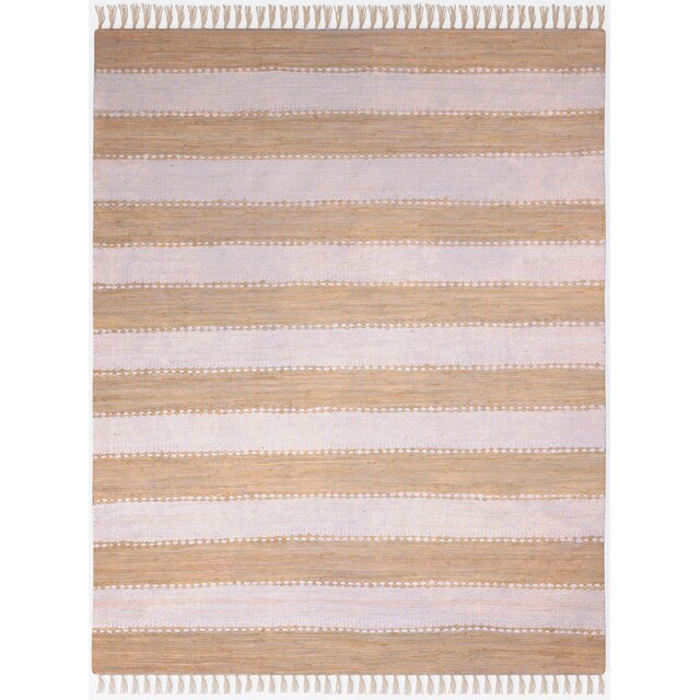Myflair Möbel & Accessoires Teppich »Karim«, rechteckig, Handweb Teppich,  gestreift, reine Baumwolle, handgewebt, mit Fransen kaufen