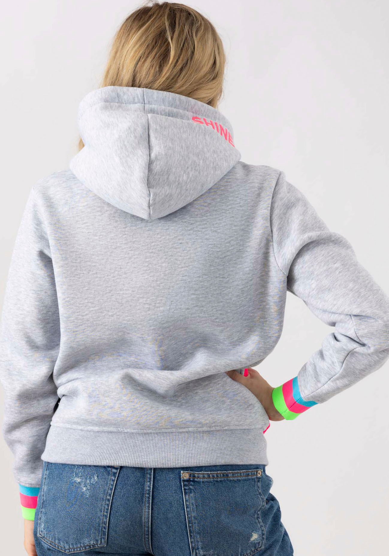 Zwillingsherz Hoodie »Always Happy«, Hoodiebänder mit Aufdruck