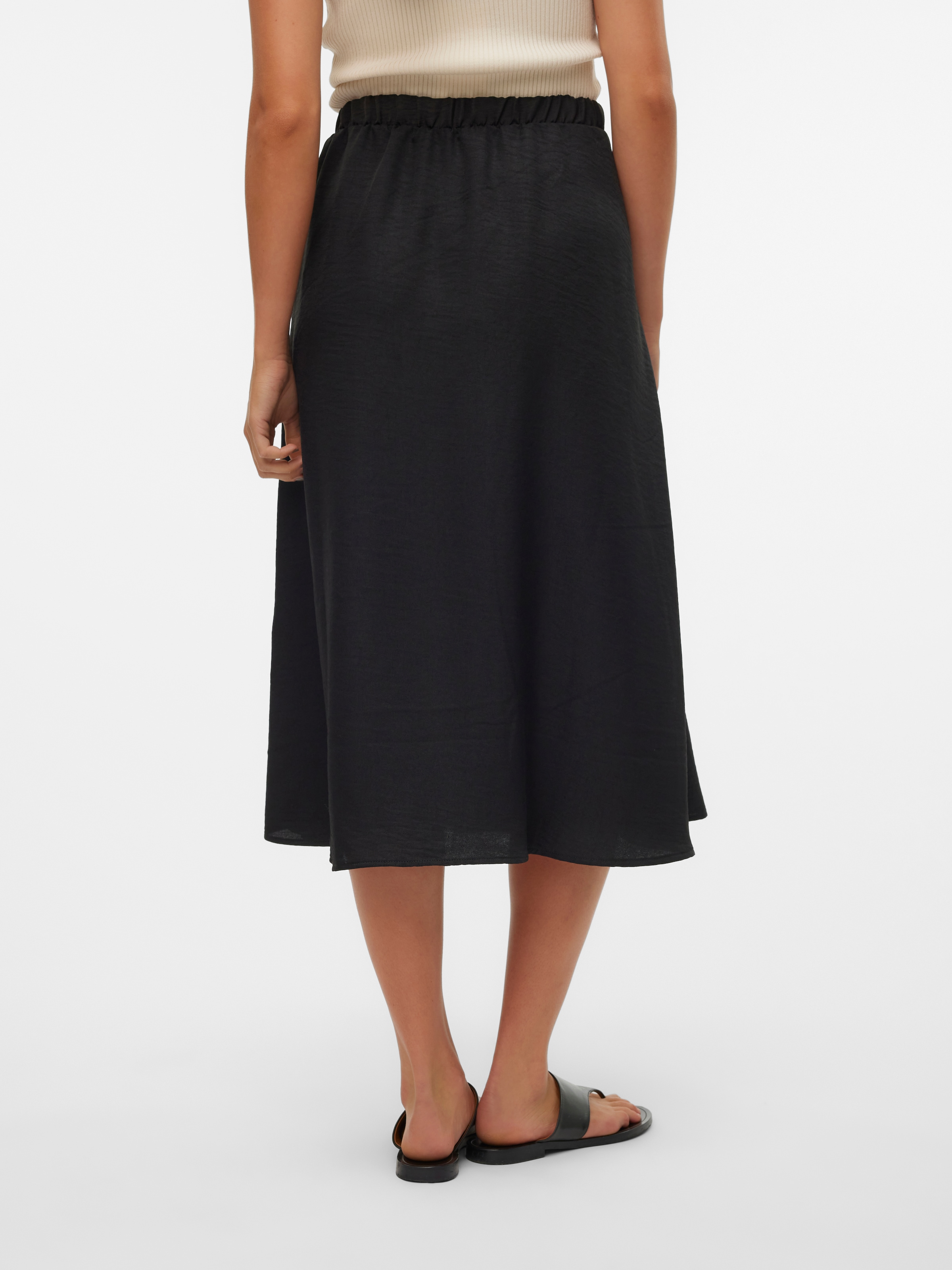 Vero Moda Maxirock »VMMELANEY HW BUTTON CALF SKIRT WVN NOOS«