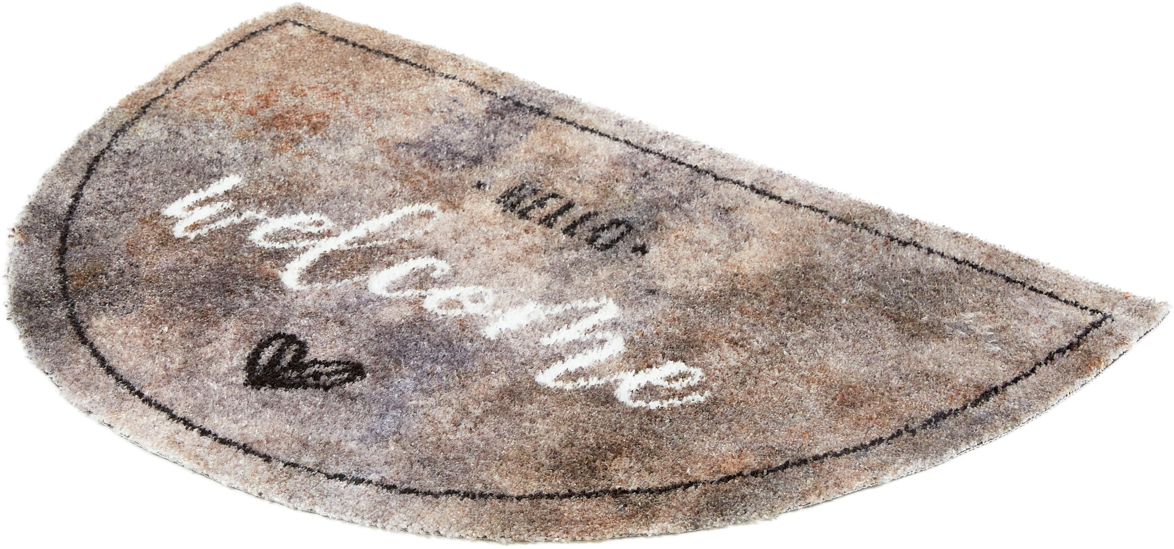 ASTRA Fussmatte »Pure&Soft 016« halbrund 7 mm Höhe Sauberlaufmatte, weiche Oberfläche, waschbar, rutschfest