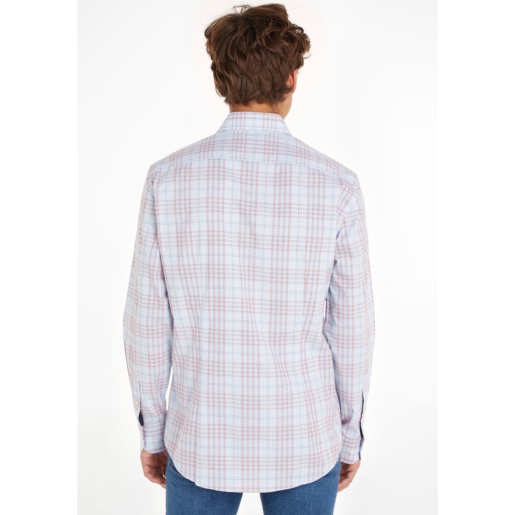 Tommy Hilfiger TAILORED Langarmhemd »CL STRETCH GLEN CHECK SF SHIRT«