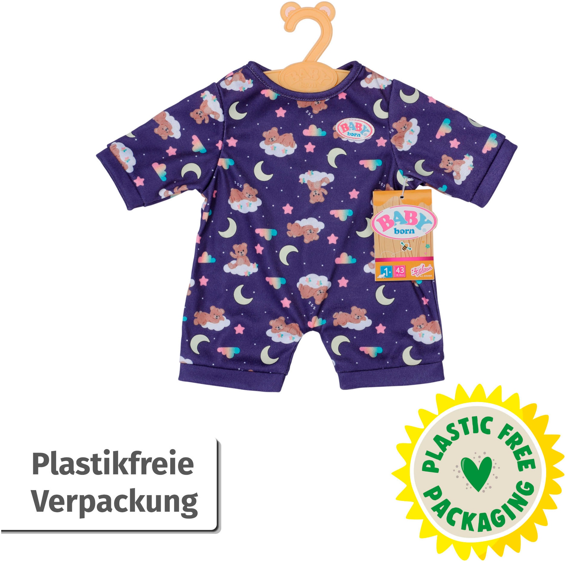 Baby Born Vêtements de poupées »Teddy Schlafanzug Glow in the Dark«