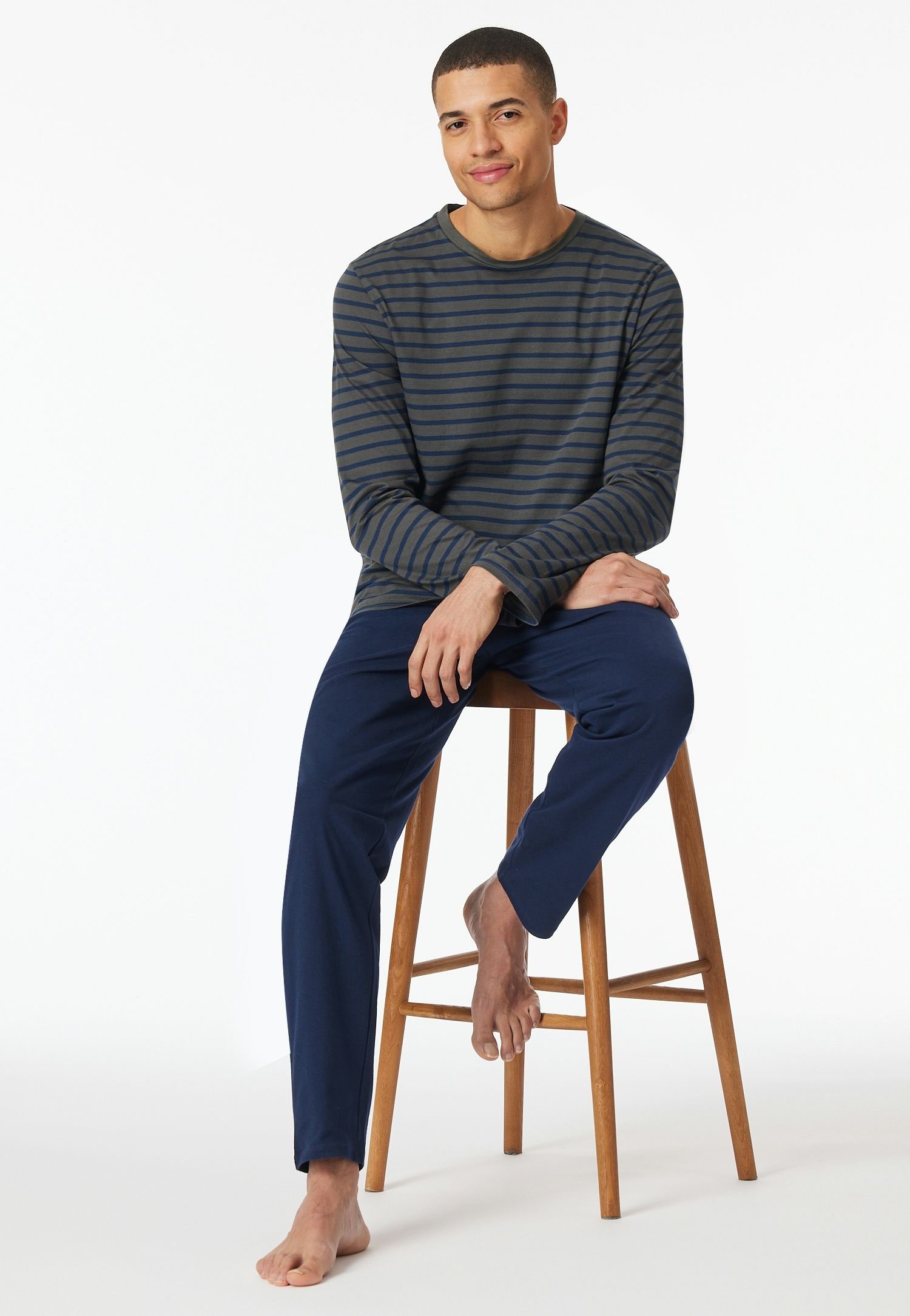 Schiesser Schlafanzug »"Casual Essentials"«, (2 tlg.), mit Streifen