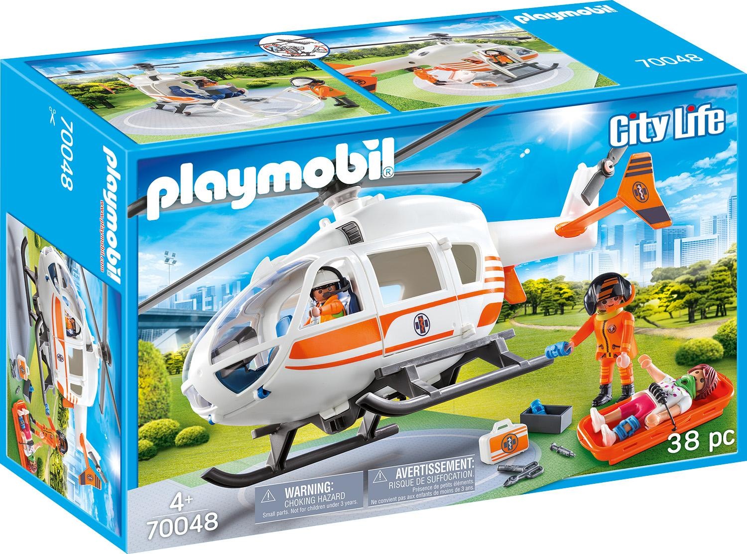 Image of Playmobil® Konstruktions-Spielset »Rettungshelikopter (70048), City Life«, (38 St.), Made in Germany bei Ackermann Versand Schweiz