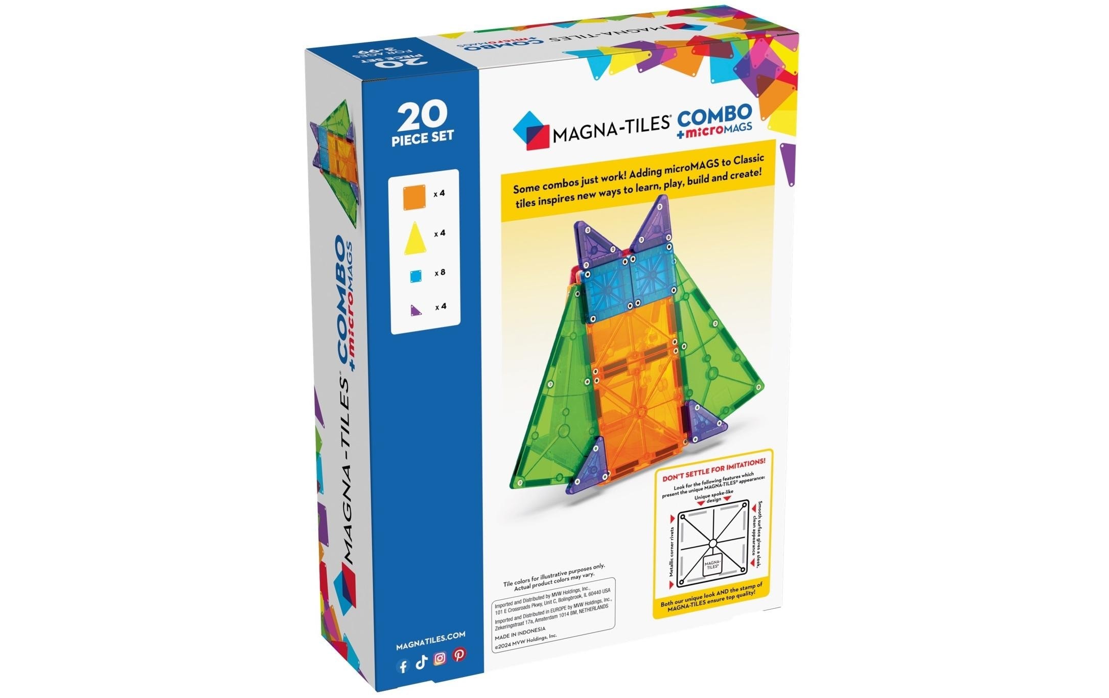   Spielbausteine »Magna-Tiles Combo 20-teilig«