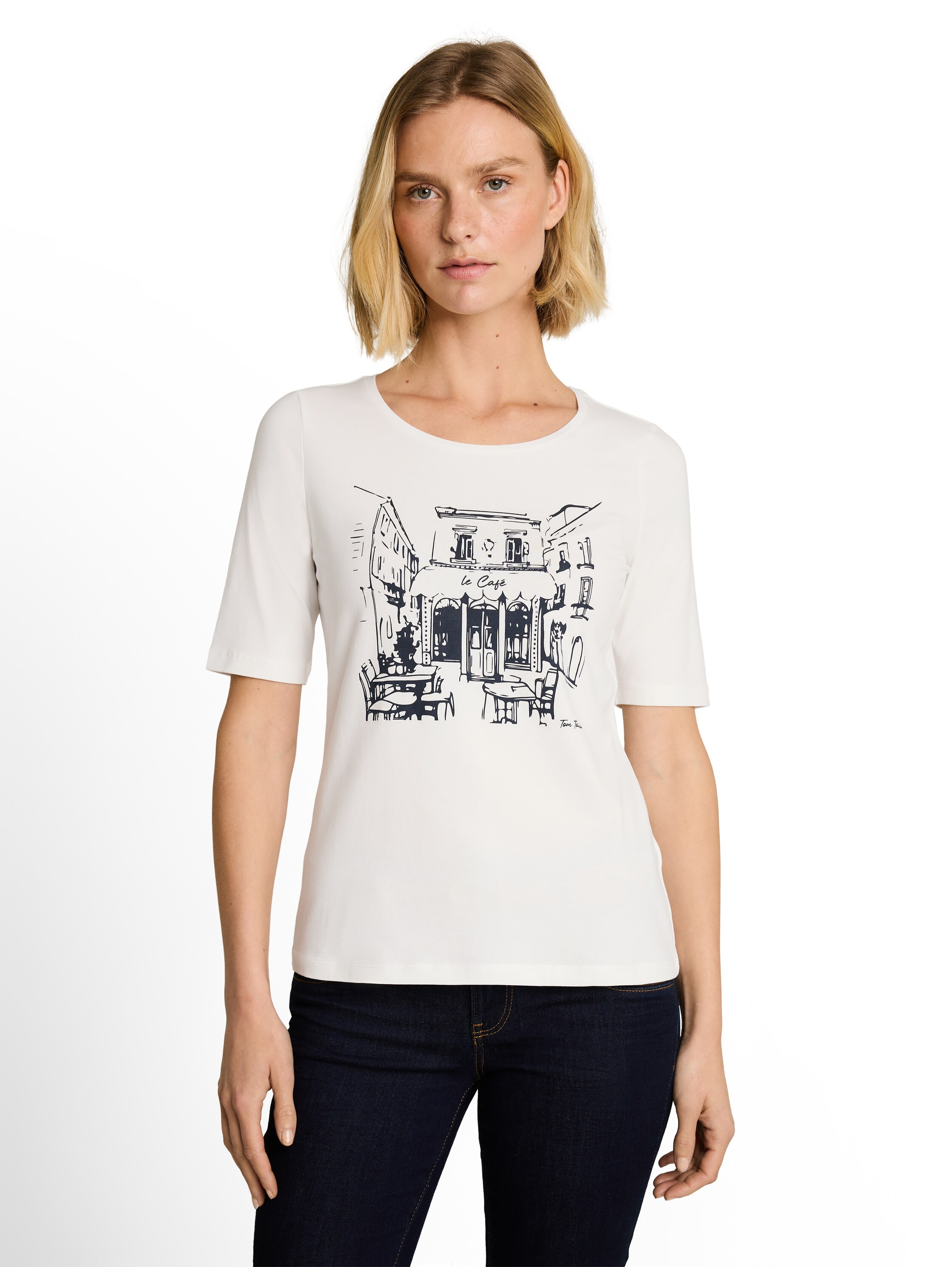 Image of TOM TAILOR Kurzarmshirt Sommershirt mit Print