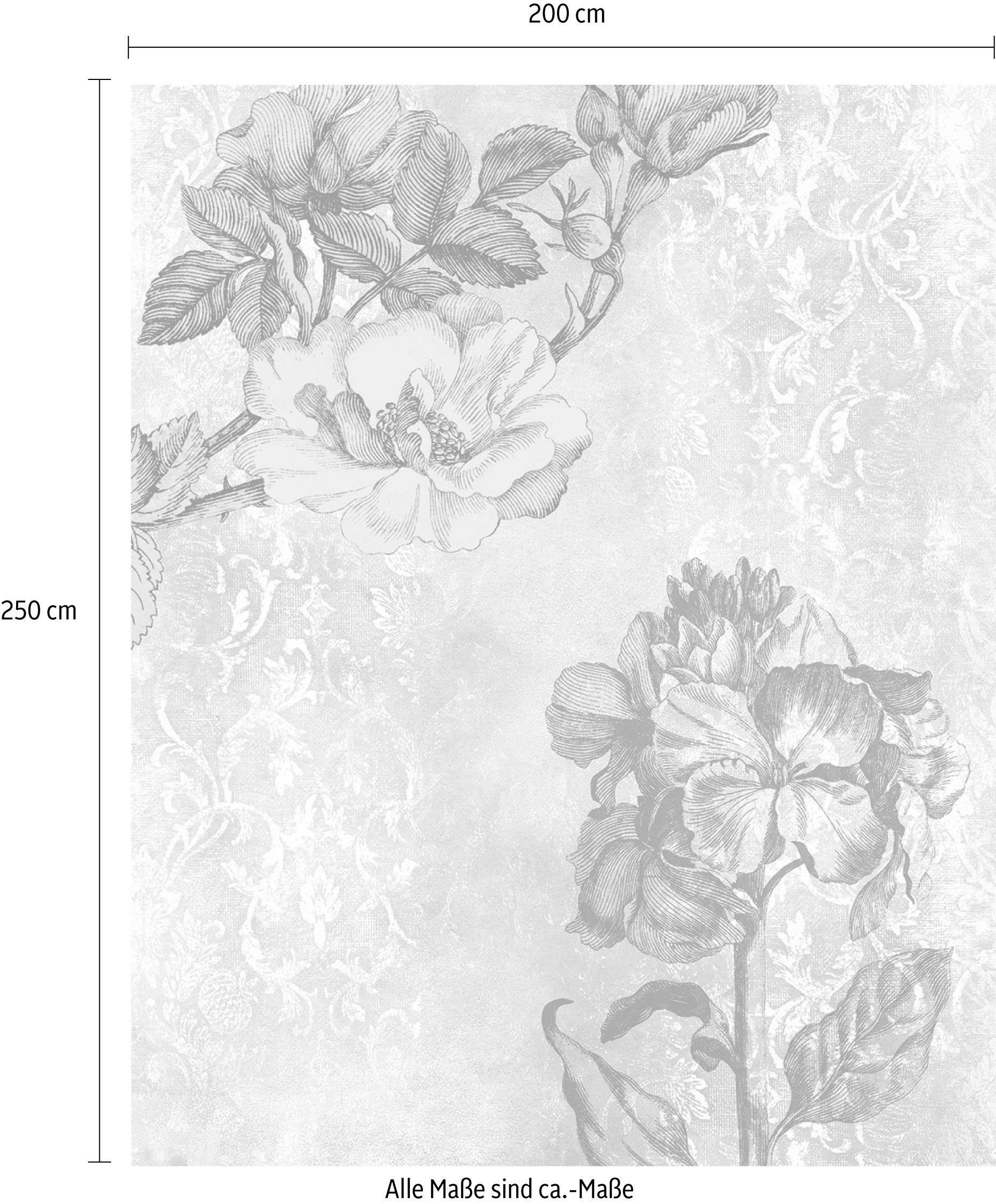 Komar Vliestapete »Digitaldruck Vlies -  Baroque Pink - Grösse 200 x 250 cm« bedruckt glatt Wohnzimmer, Schlafzimmer