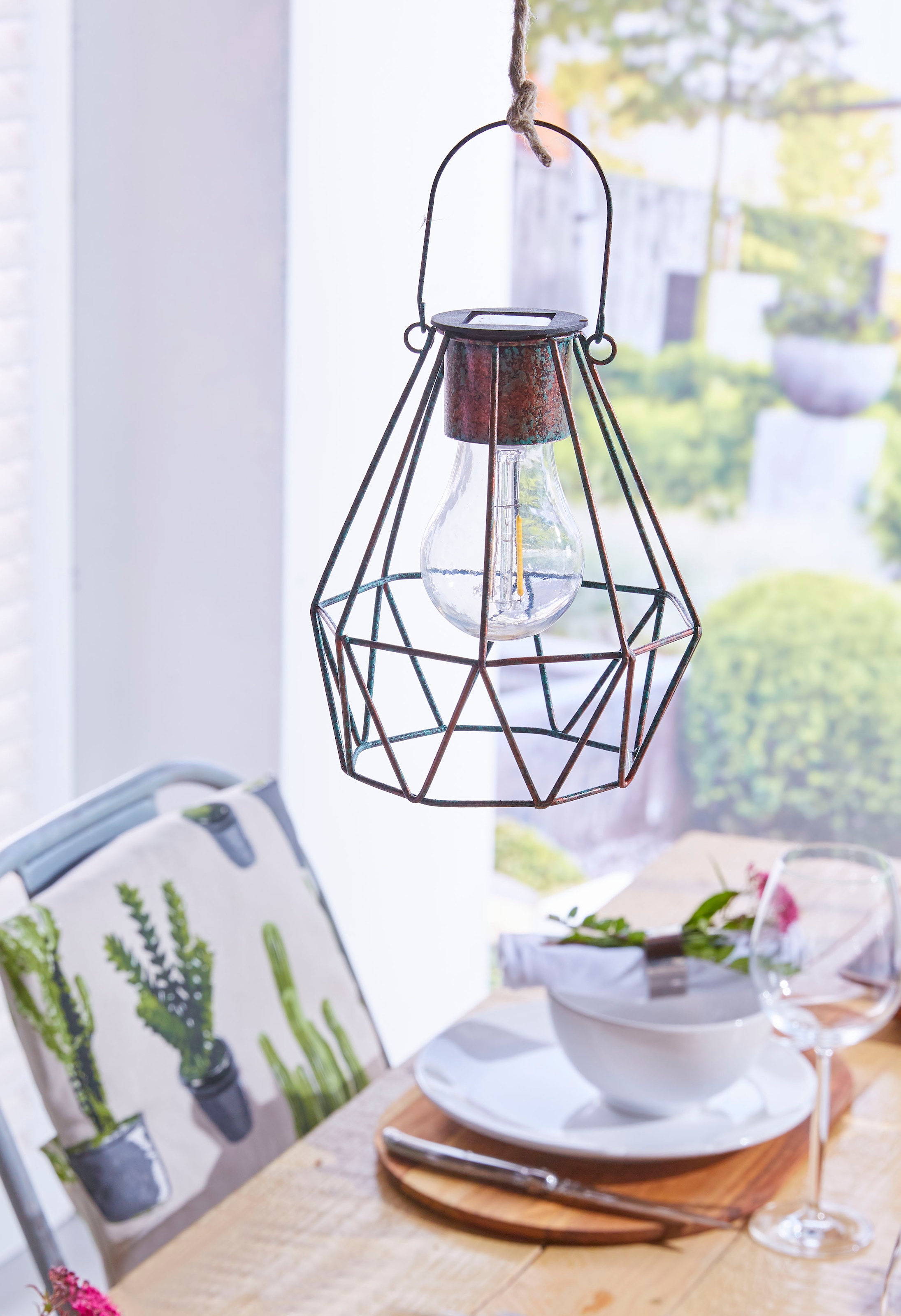 LUXFORM Lampe à suspendre »Solar-Hängeleuchte - Düsseldorf - LED« Module LED 1 cuis suspension décorative