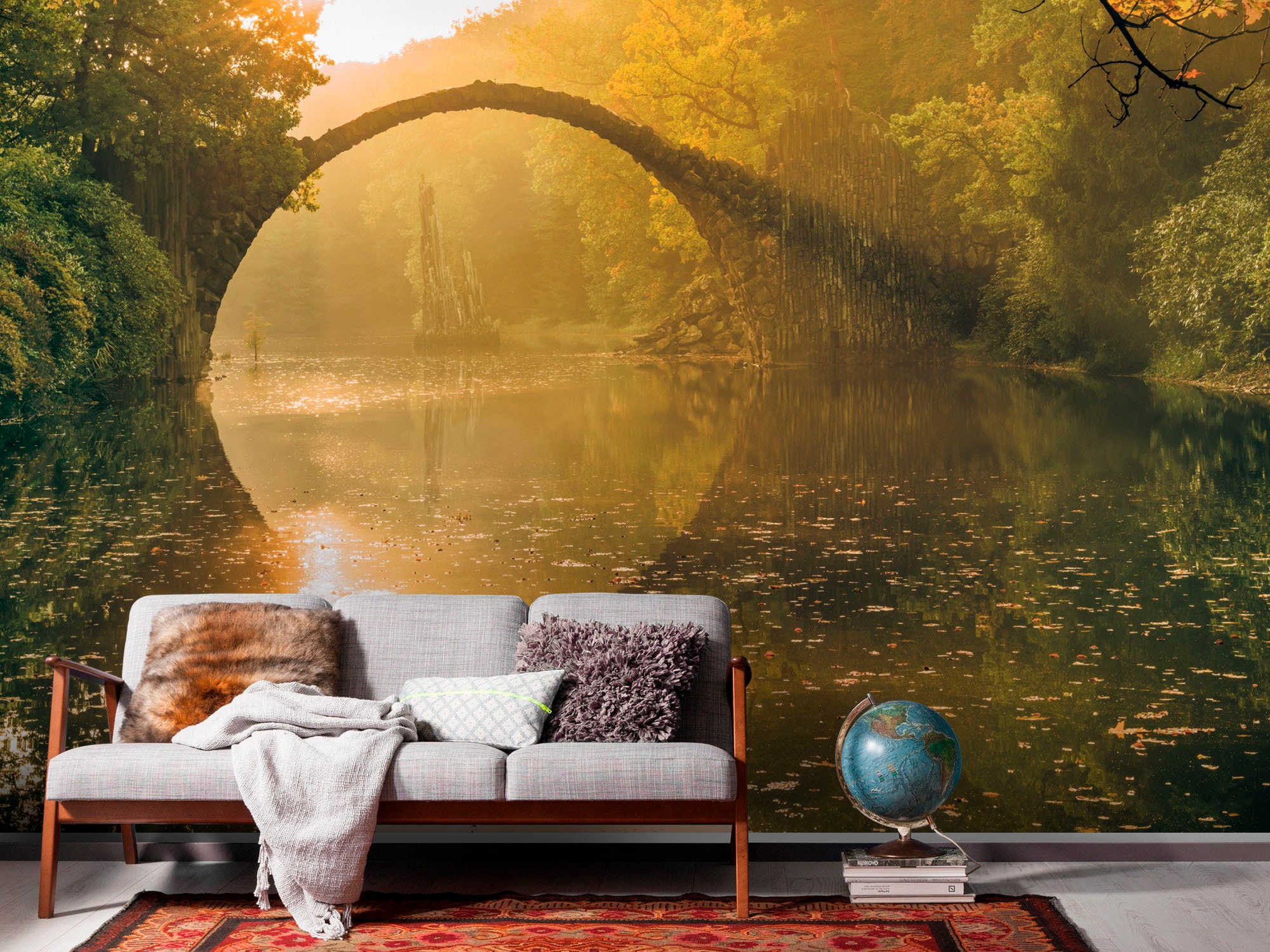 Image of Komar Fototapete "Digitaldruck Vlies - Devils Bridge - Grösse 400 x 250 cm" bedruckt glatt Wohnzimmer, Schlafzimmer