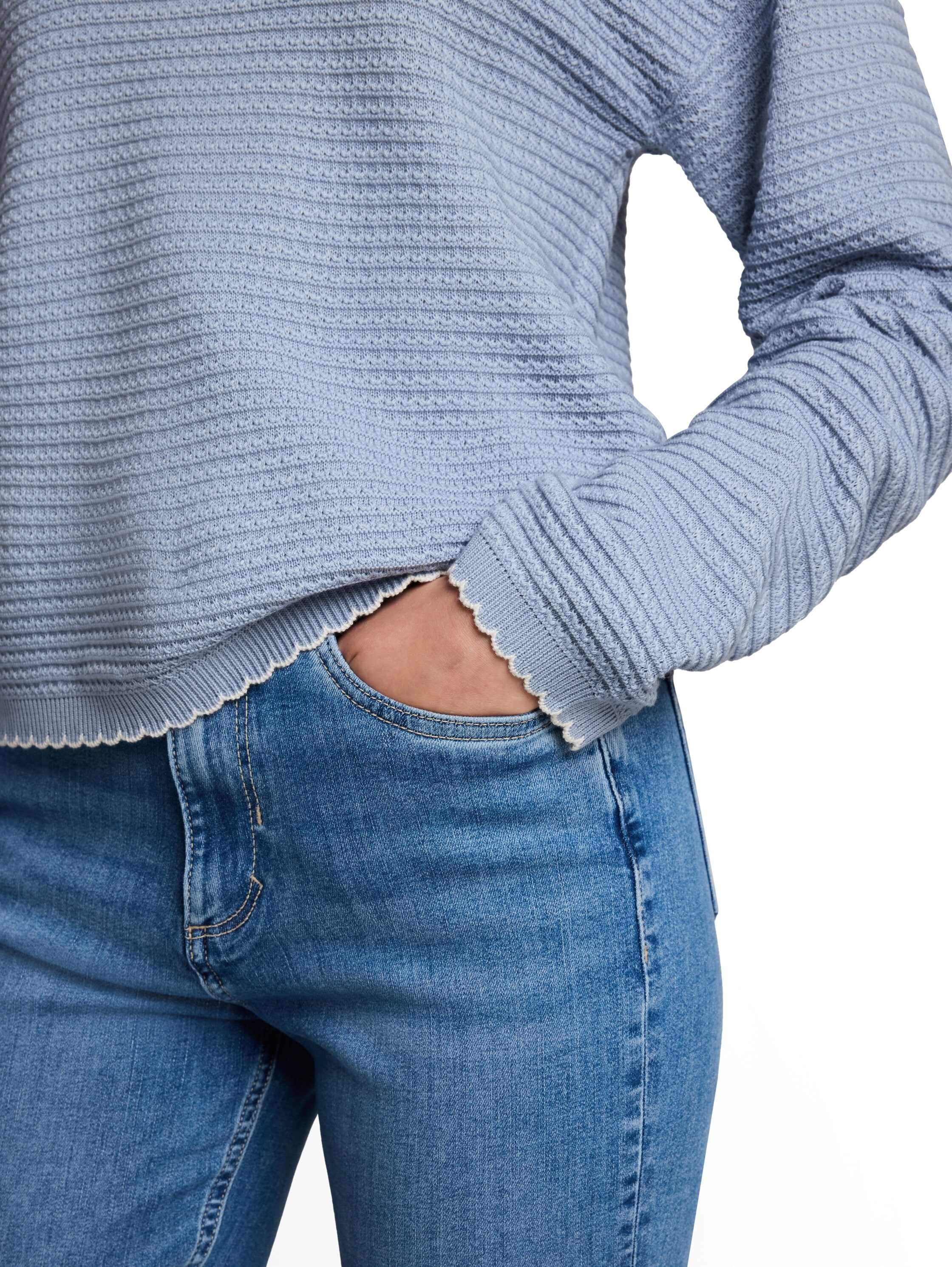 TOM TAILOR Denim Pull col V