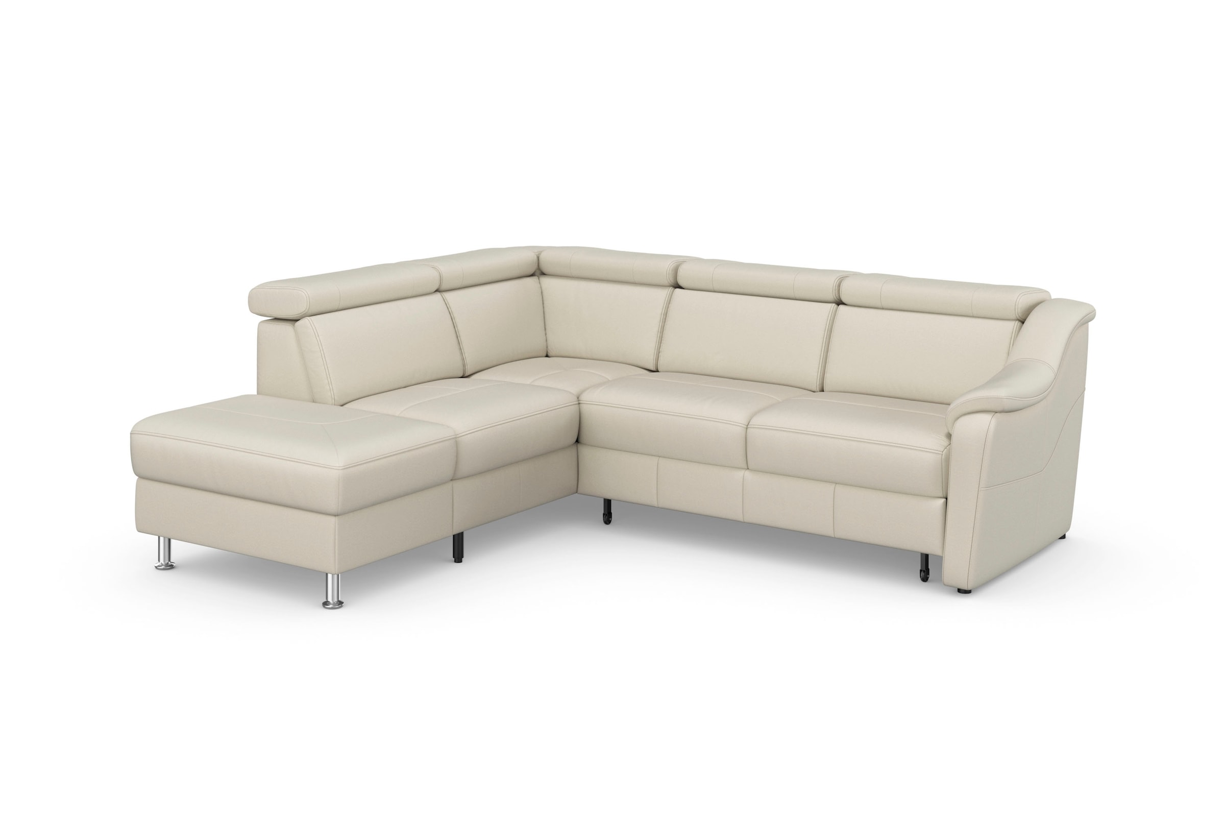 sit&more Ecksofa »Freetown L-Form« inklusive Kopfteilverstellung und komfortablem Federkern