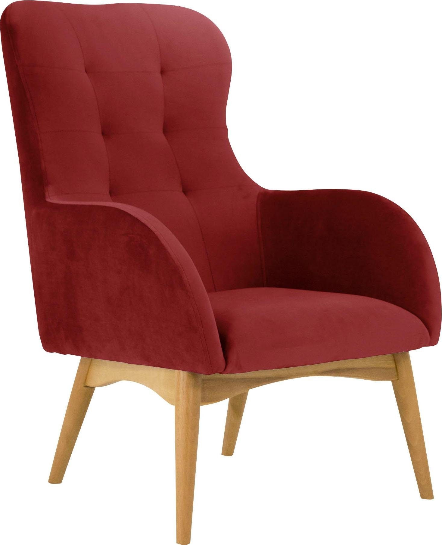 Home affaire Sessel »Leonarda« feine Steppung im Rücken