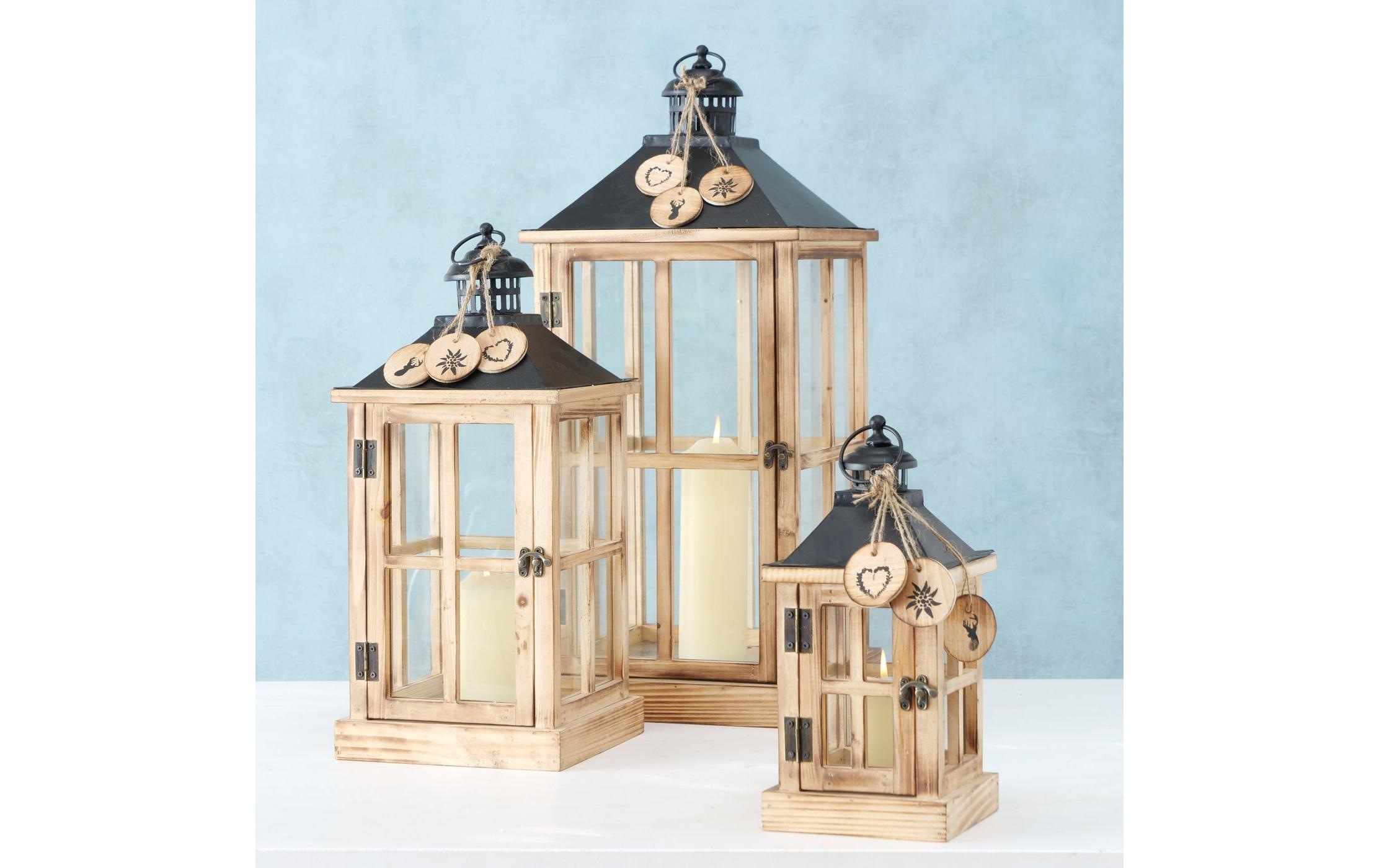 BOLTZE Kerzenlaterne »Tauern 3-teilig«