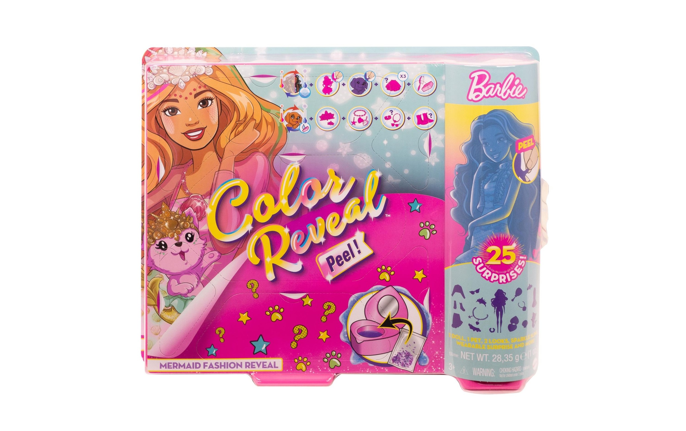 Image of Barbie Spielfigur »Color Reveal Puppe & Haustier Fantasy Meerjungfrau«, (25 tolle Überraschungen) bei Ackermann Versand Schweiz