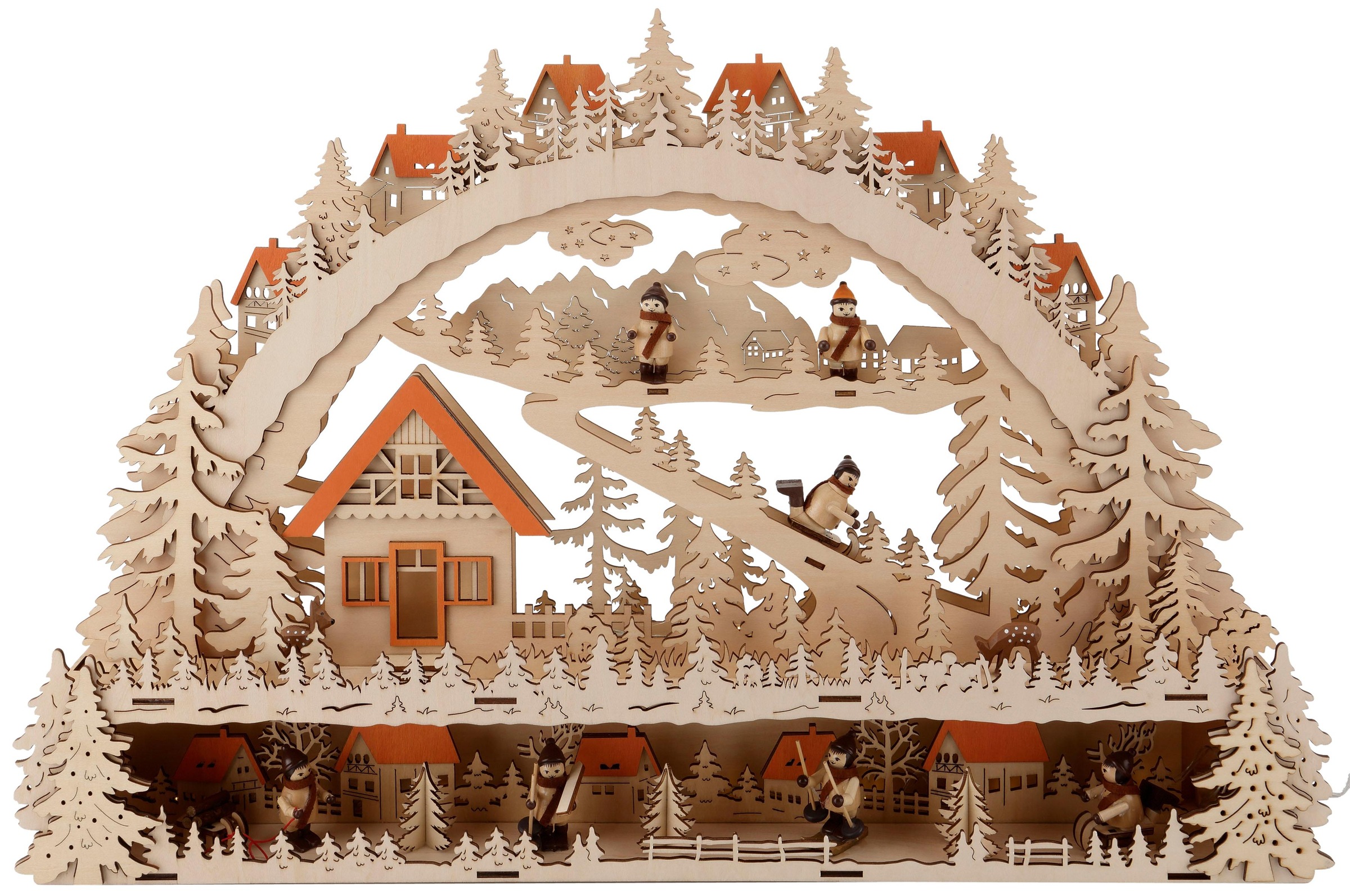Image of Home affaire Schwibbogen »LED Winterlandschaft mit Podest«, Breite 64 cm bei Ackermann Versand Schweiz