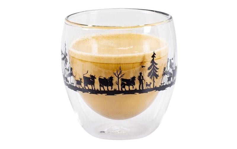 Kadastar Tasse »Alpaufzug Familie 250 ml, 2 Stück, Transparent«, (2 tlg.)