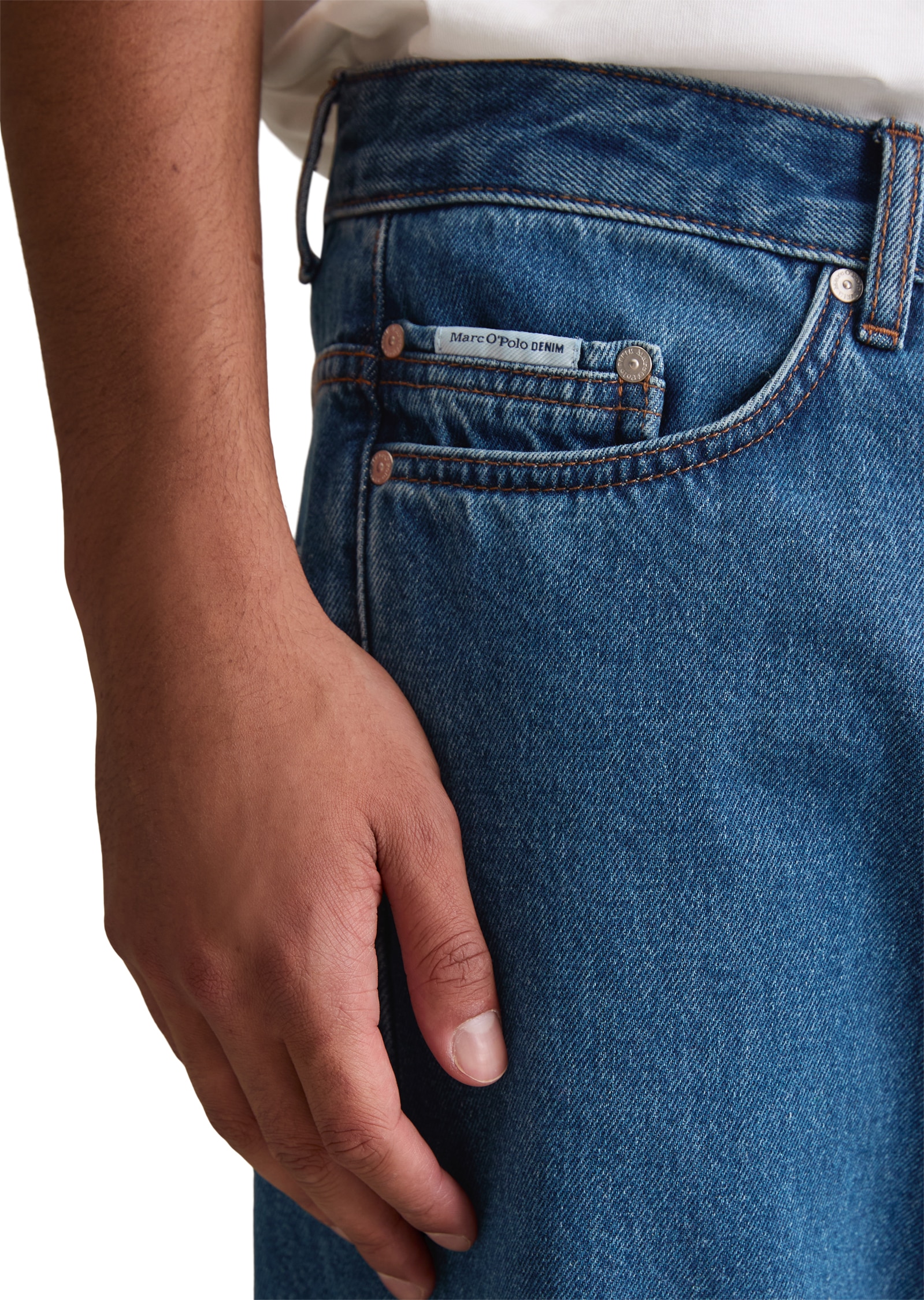 Marc O'Polo DENIM Jeans droit gerade Form, cleane Optik