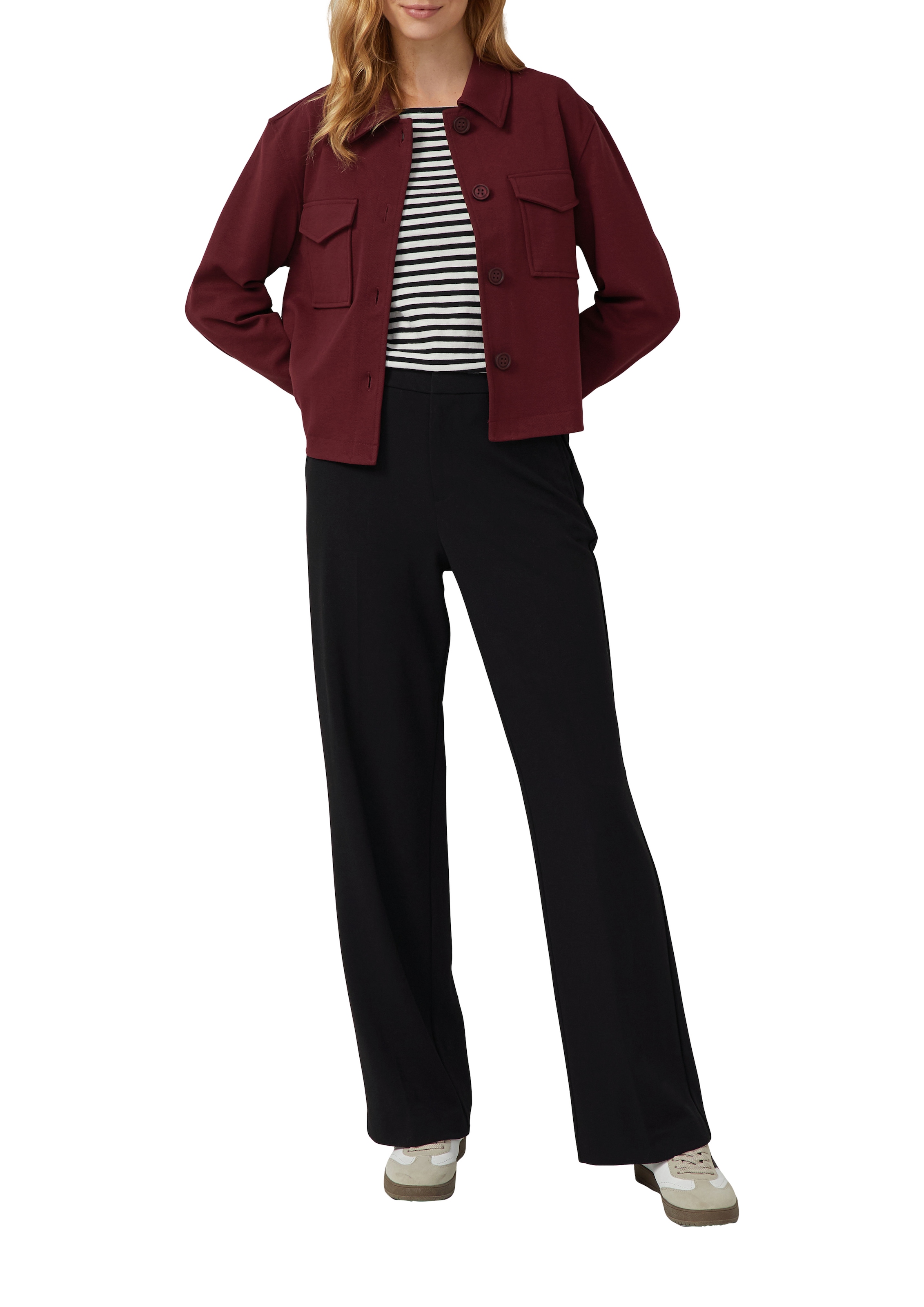 s.Oliver Pantalon en jersey  en jersey structuré