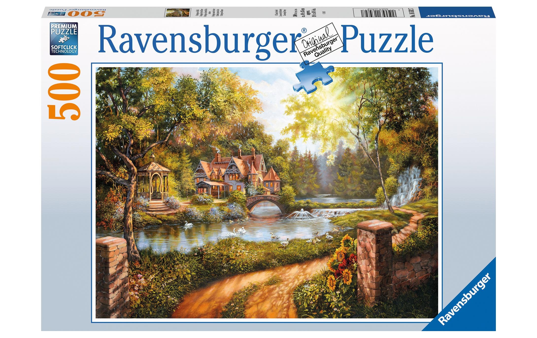 Ravensburger Puzzle »Cottage am Fluss«, (500 tlg.)