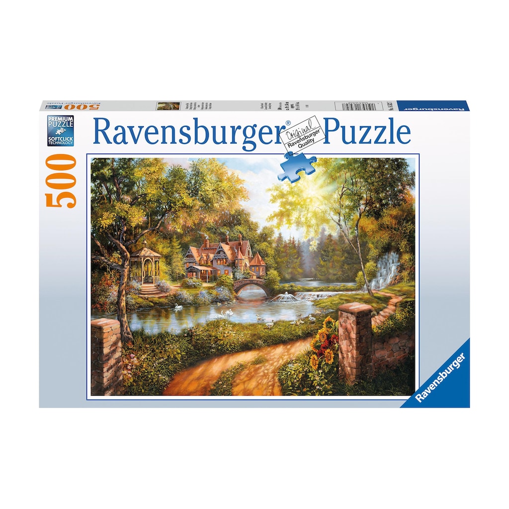 Ravensburger Puzzle »Cottage am Fluss«, (500 tlg.)