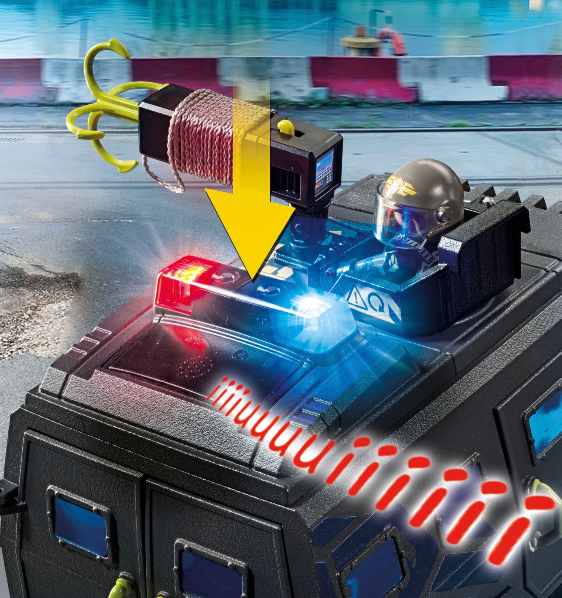 Playmobil® Konstruktions-Spielset »SWAT-Geländefahrzeug (71144), My Action Heroes«, (73 St.), Made in Europe; mit Licht und Sound