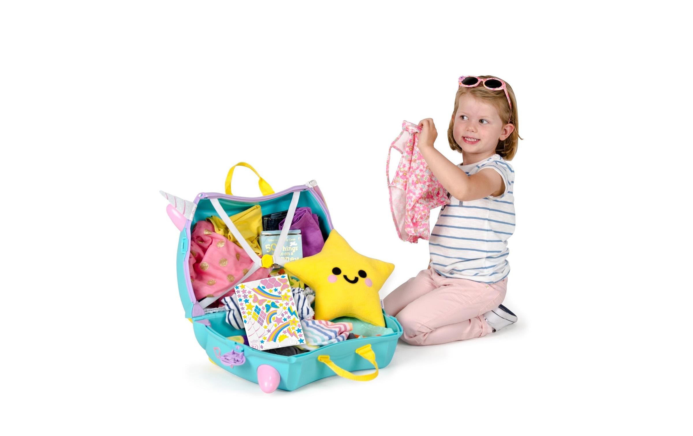TRUNKI Trolley »Einhorn Una«, 4 Rollen