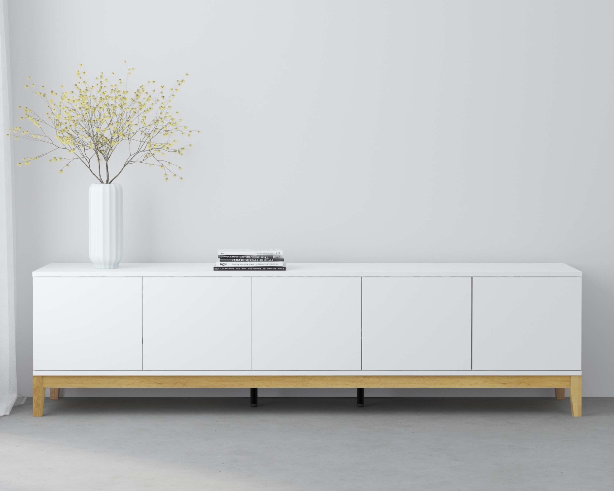 Image of GOODproduct Lowboard "Maryd" TV-Kommode mit Kabeldurchführung, Push-to-Open Funktion, Breite 200 cm