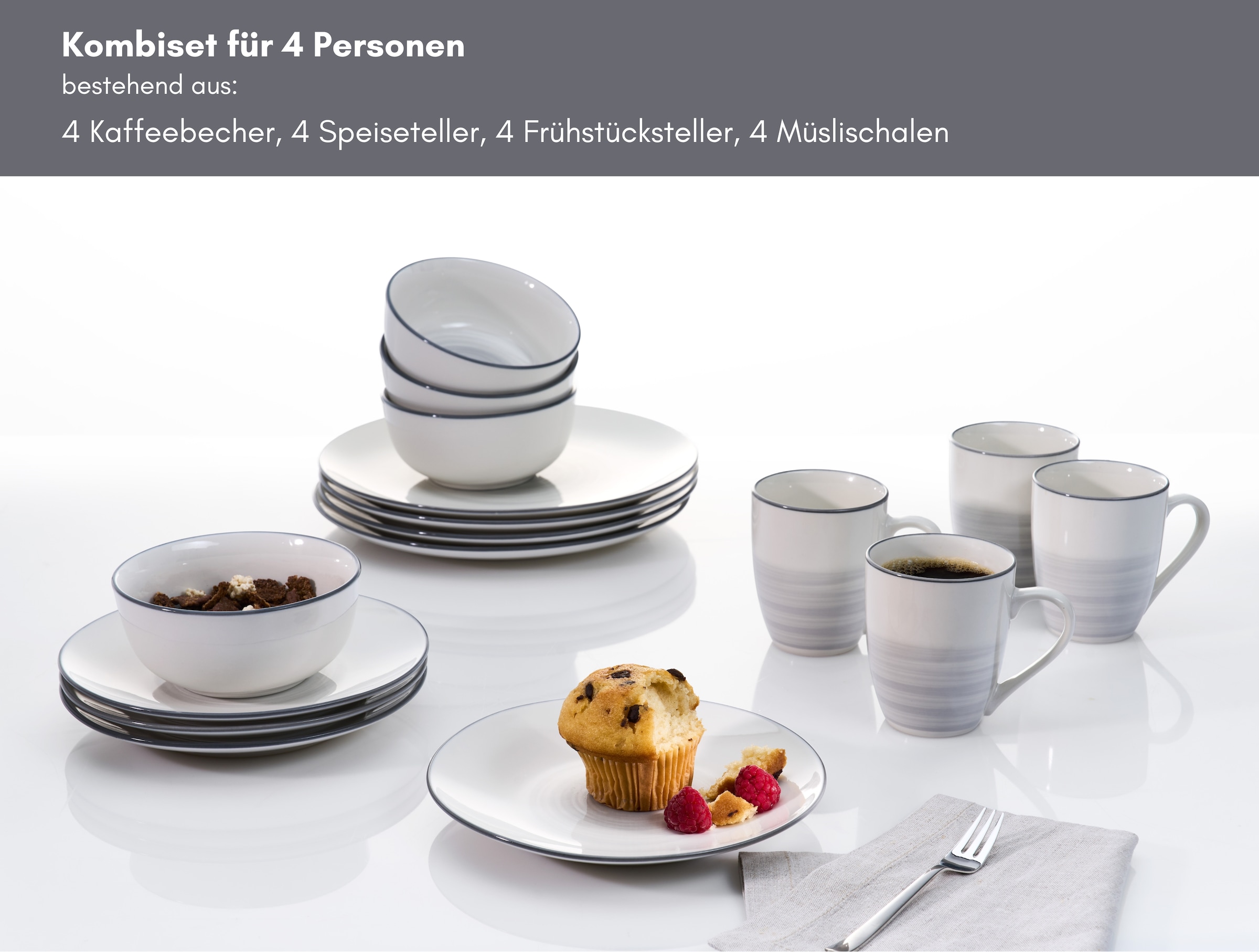 Ritzenhoff & Breker Service combiné »Luna« Aquarell-Stil