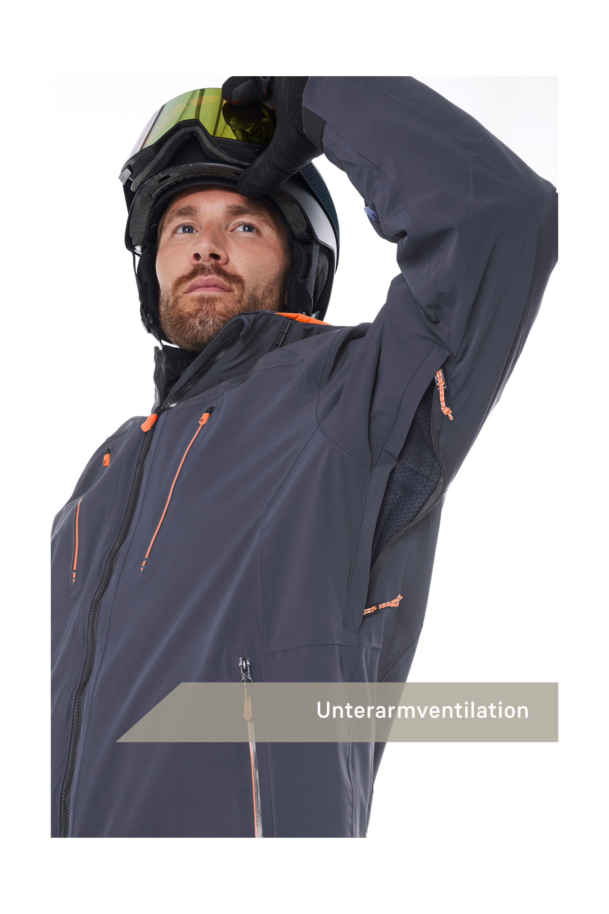 Killtec Veste de ski »KSW 50 MN SKI JCKT« Herren Skijacke: wasserdicht, atmungsaktiv, 4-Wege-Stretch, Schneefang