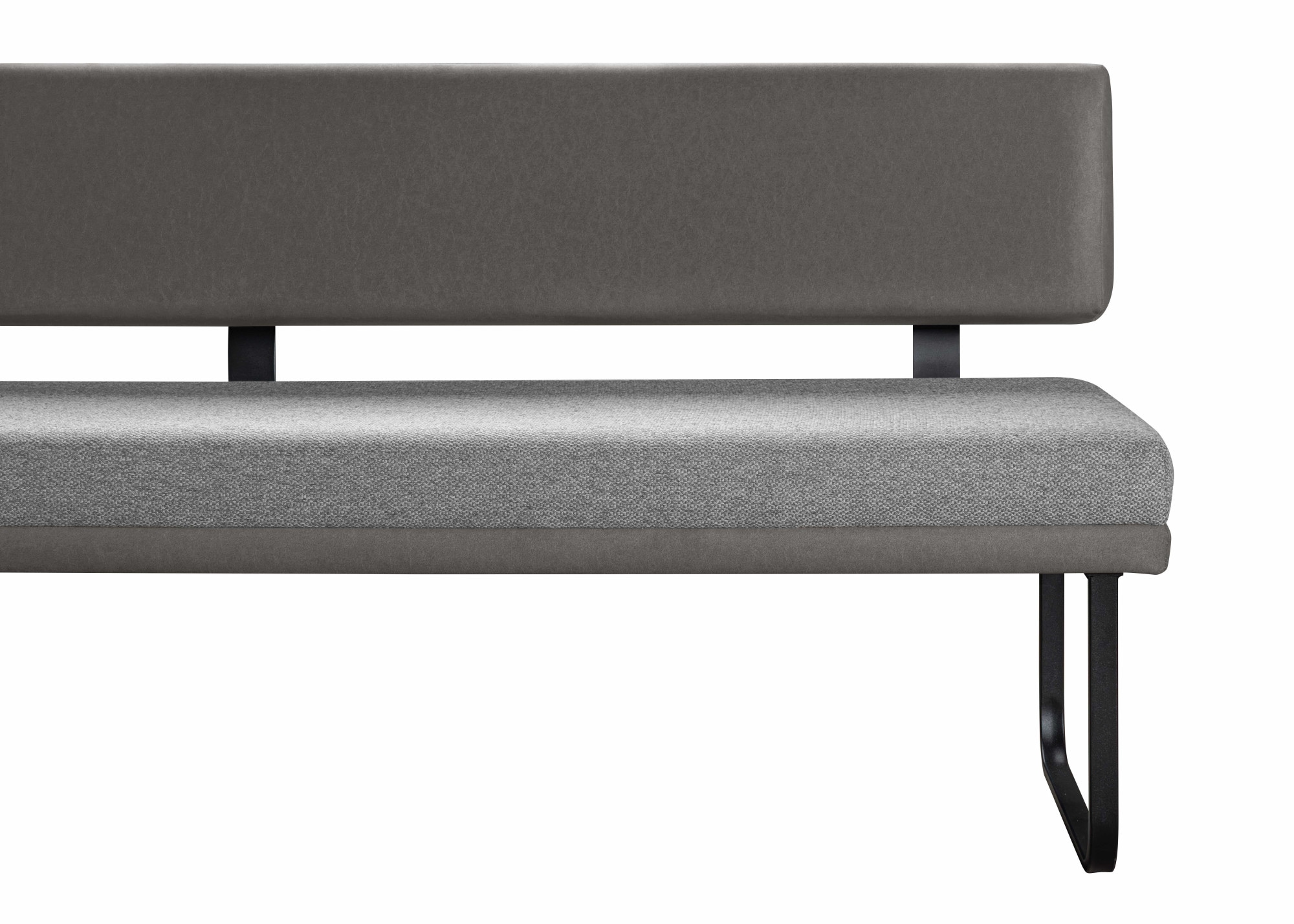 GOODproduct Ensemble de bancs d'angle »Gabi Essecke, Sitzgruppe, Eckbankgruppe, Küchenbankgruppe« Ensemble, 4 pièces, 4 pièces tlg. structure en métal plat noir mat, stable, design bicolore