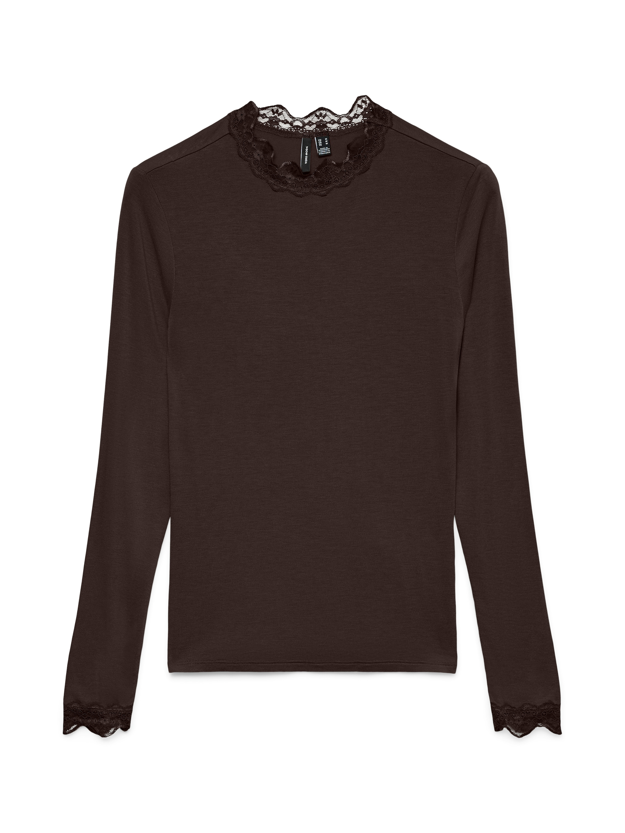 Image of Vero Moda Langarmshirt "VMROSA LS HIGHNECK TOP JRS NOOS" Viskosemischung, slim fit