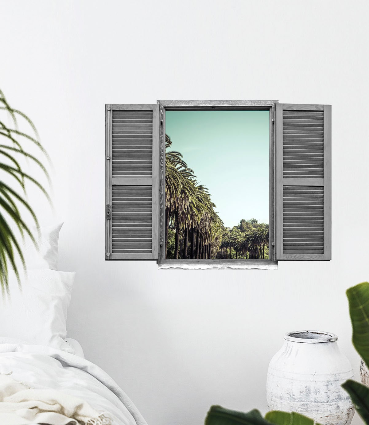 queence Wandtattoo »Allee« Wandsticker, Wandbild, selbstklebend, 3D, Fenster