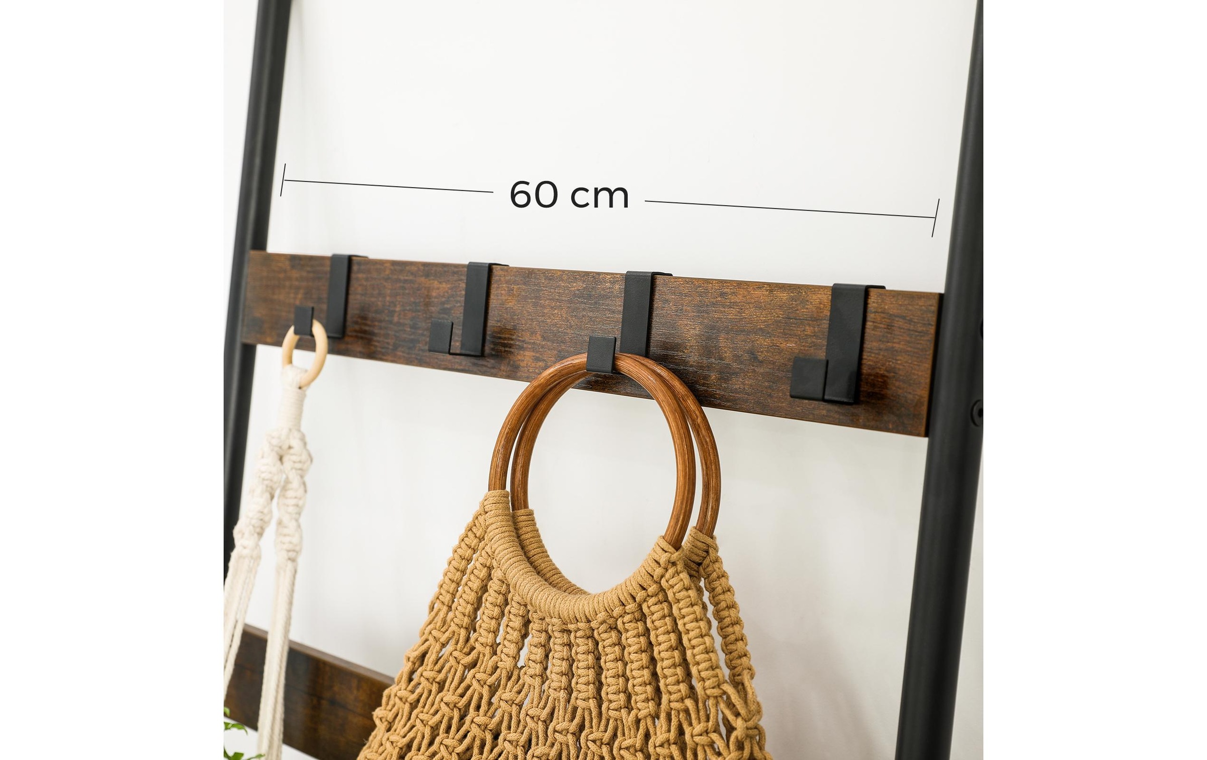 VASAGLE Étagère »65 x 178 cm Braun/Schwarz«