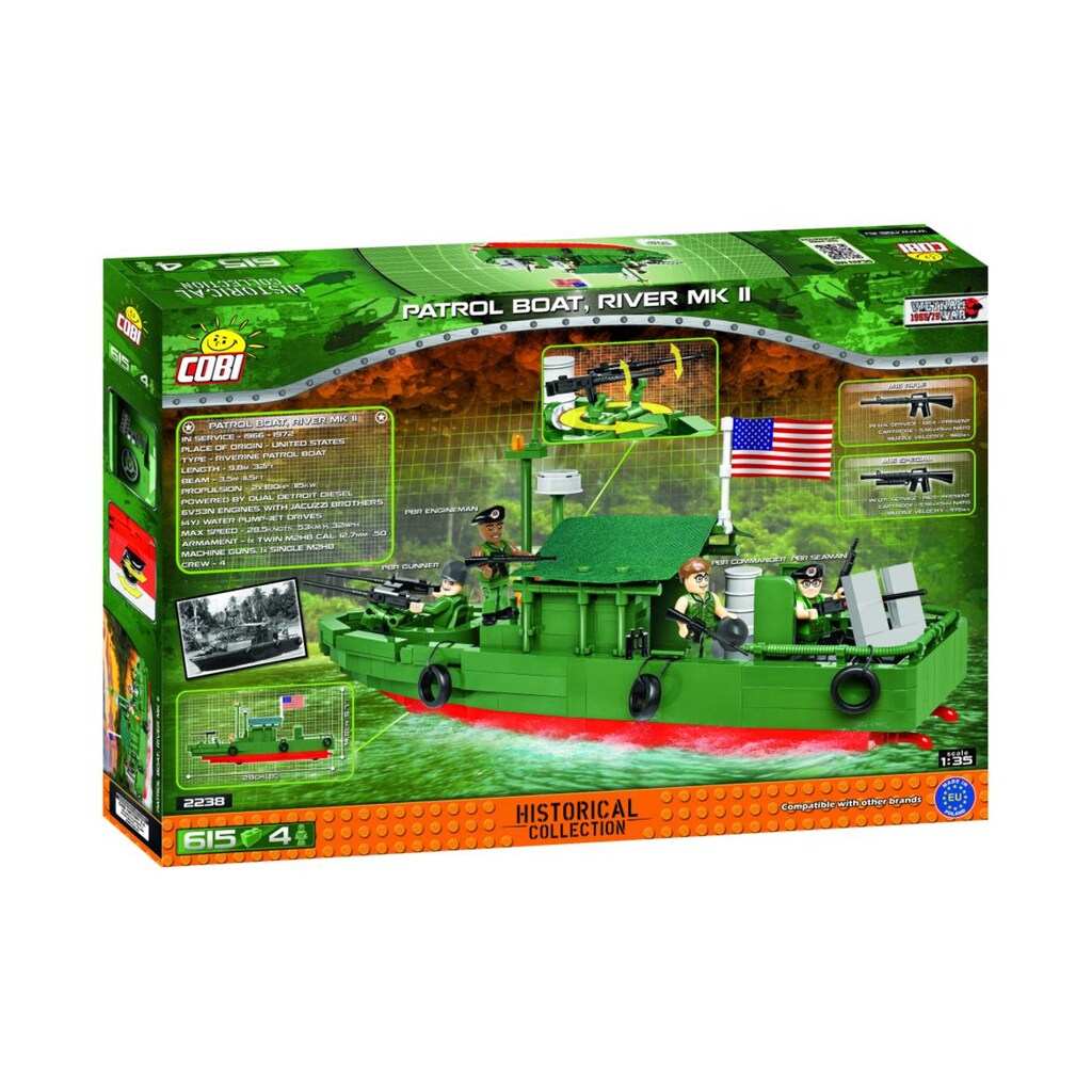 COBI Spielbausteine »Patrol Boat Riv«, (615 St.)