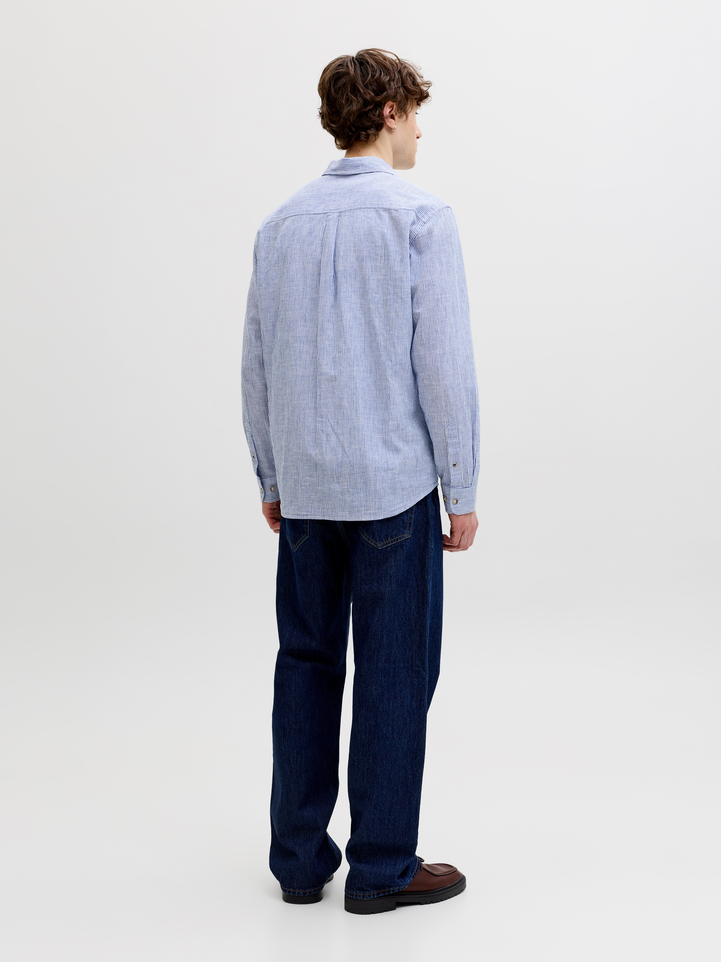 Jack & Jones Chemise à manches longues »JJESUMMER LINEN BLEND SHIRT L/S SN 2PKMP« Paquet, 2