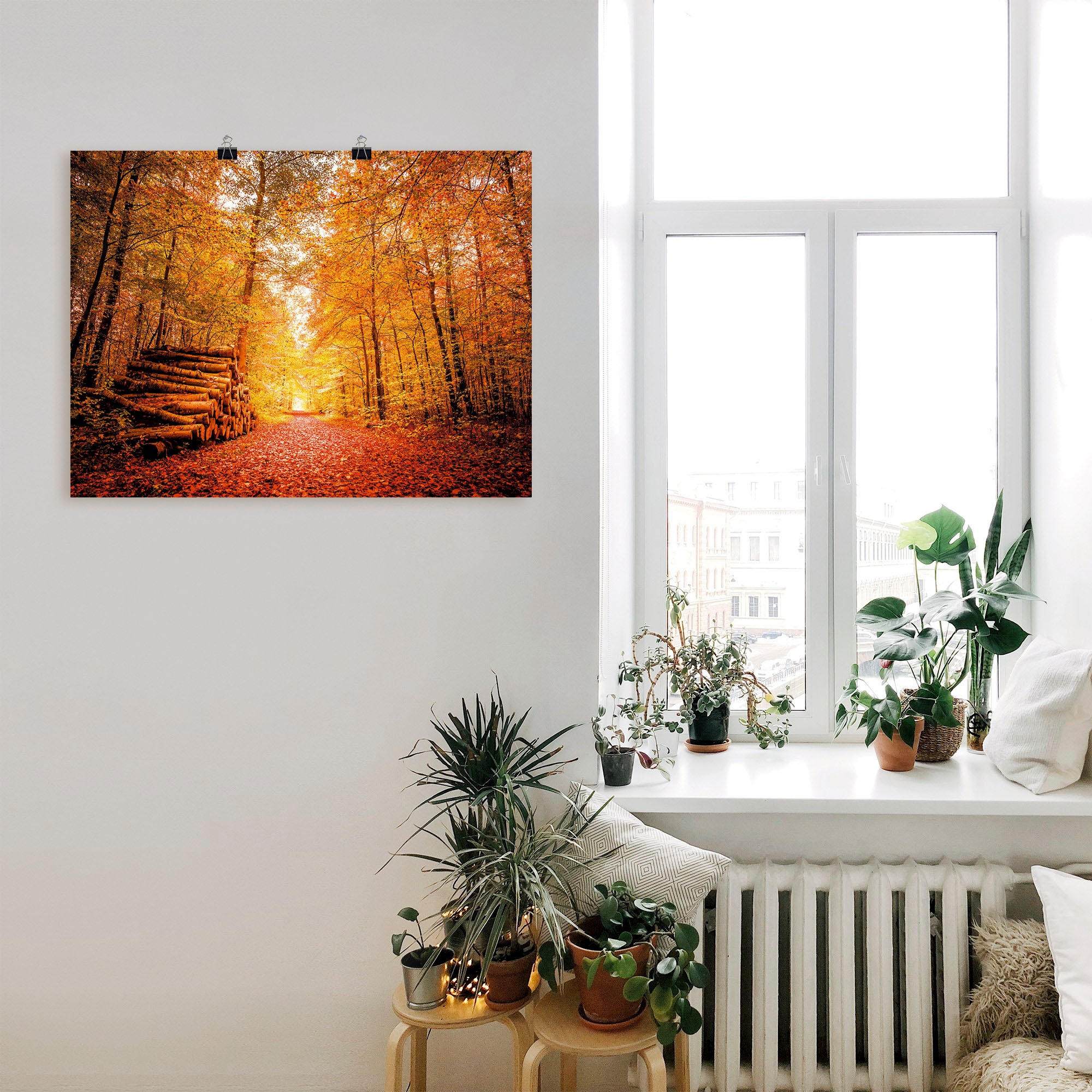 Artland Poster »Herbstlandschaft«, Vier Jahreszeiten, (1 St.), als Alubild, Leinwandbild, Wandaufkleber oder Poster in versch. Grössen